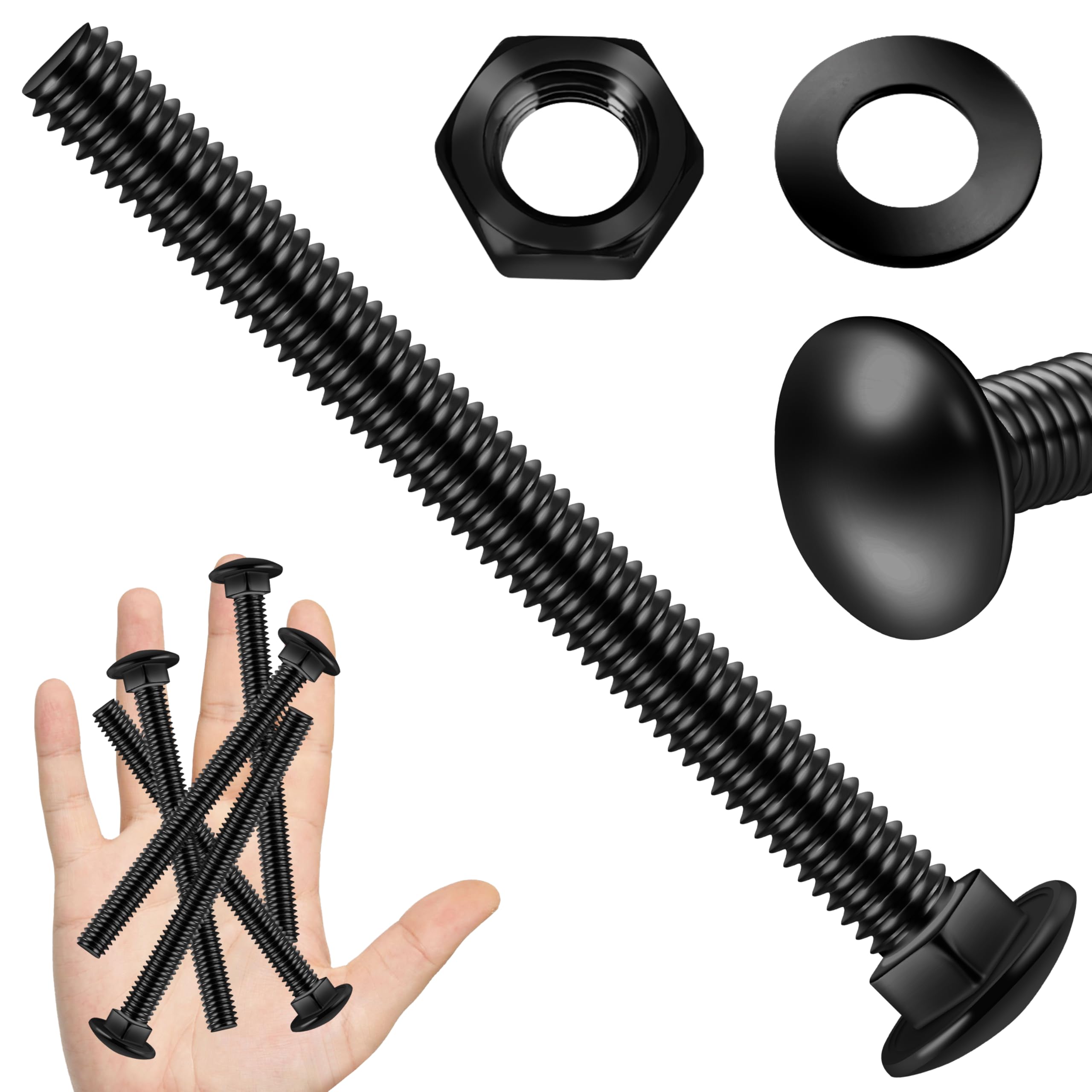 Stainless Steel Carriage Bolts - 20 Sets 1/4-20 -22