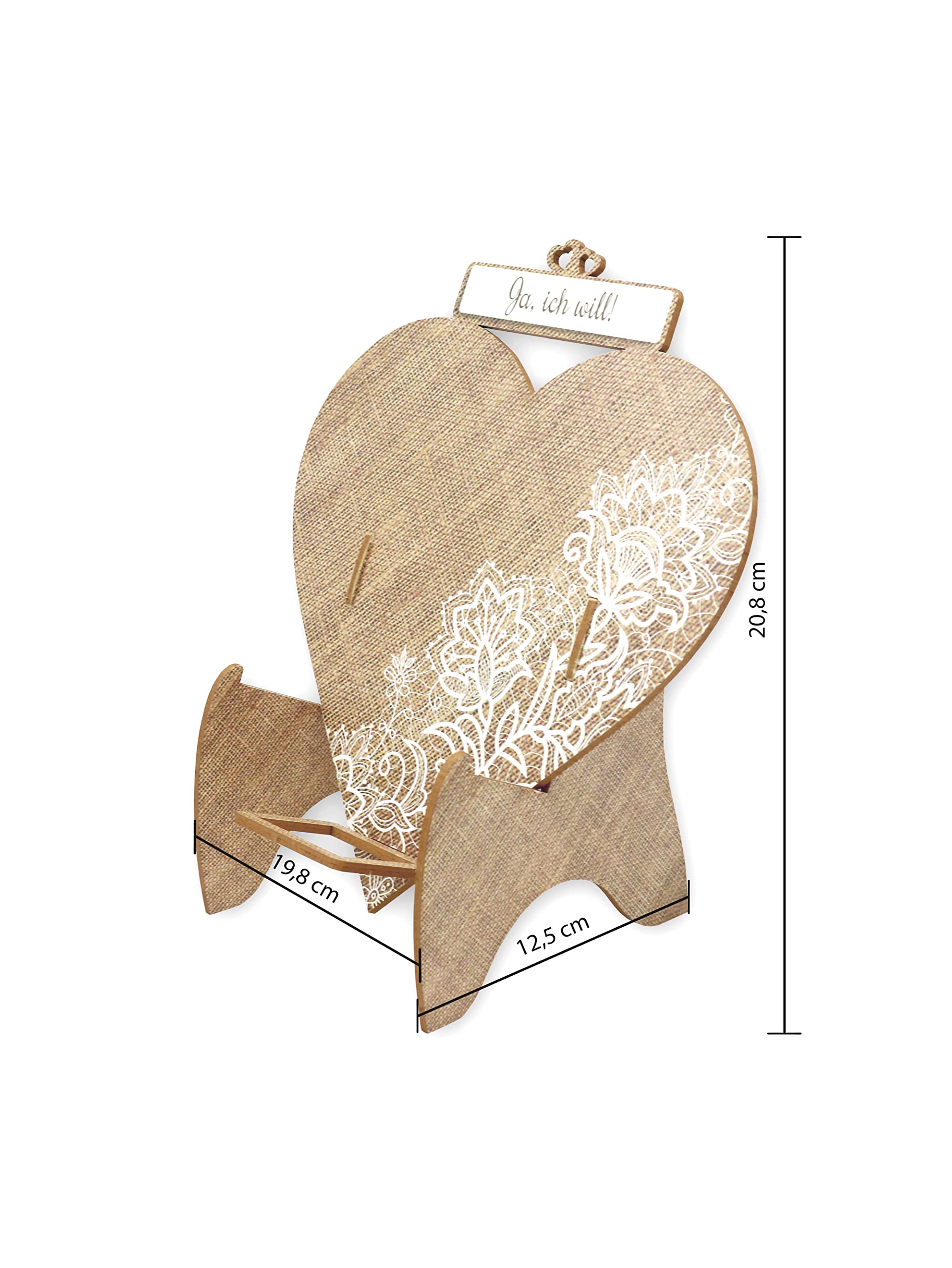 Ja ich will ! 48 + 2 Stück Gästebuchkarten Hochzeit –Heart Design– Gästebuch Karten zur Hochzeit mit lustigen Fragen zum Ausfüllen, Herz Karten Aufsteller Hochzeitsgästebuch Hochzeitsbuch Wunschkarten