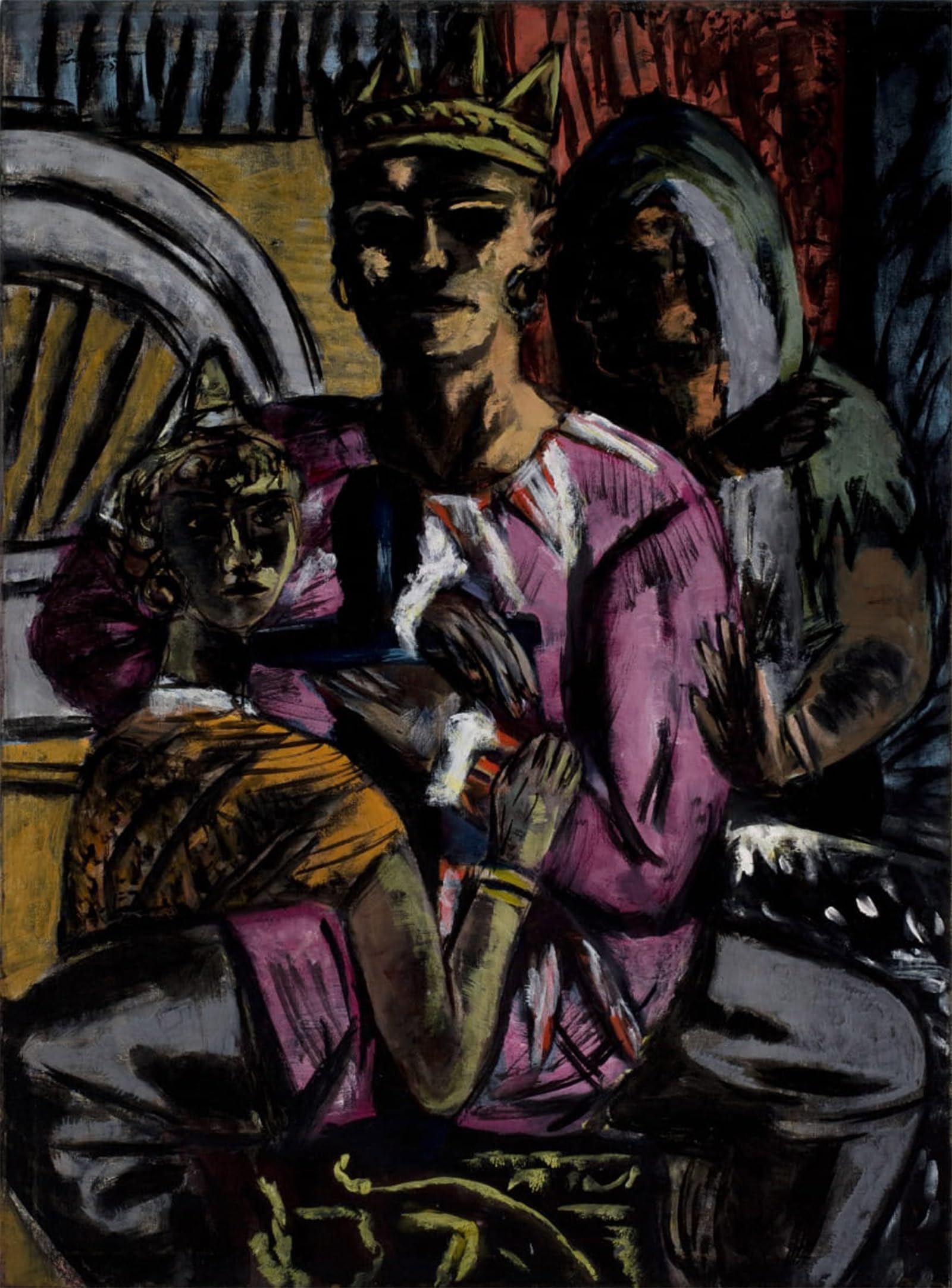 ARTXLXXBN Famous Prints Artwork Pictures Poster Painting Art the King by Max Beckmann Artwork Landscape Pictures for Home Decor 60x90cm