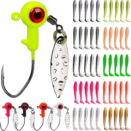 Amazon Com Fishing Lures 夾具頭 鱸魚釣魚鉤頭治具魚餌魚頭魚餌帶柳葉片適用於淡水海水釣魚 運動和戶外活動 Amazon Com Fishing Lures 夾具頭 鱸魚釣魚鉤頭治具魚餌魚頭魚餌帶柳葉片適用於淡水海水釣魚 運動和戶外活動
