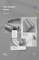 Vista 167 de Dimoon 236''x17.7'' White Thicken Peel and Stick Wallpaper Contact Paper Modern Self Adhesive Wall Paper Removable Renter Friendly Textured Solid