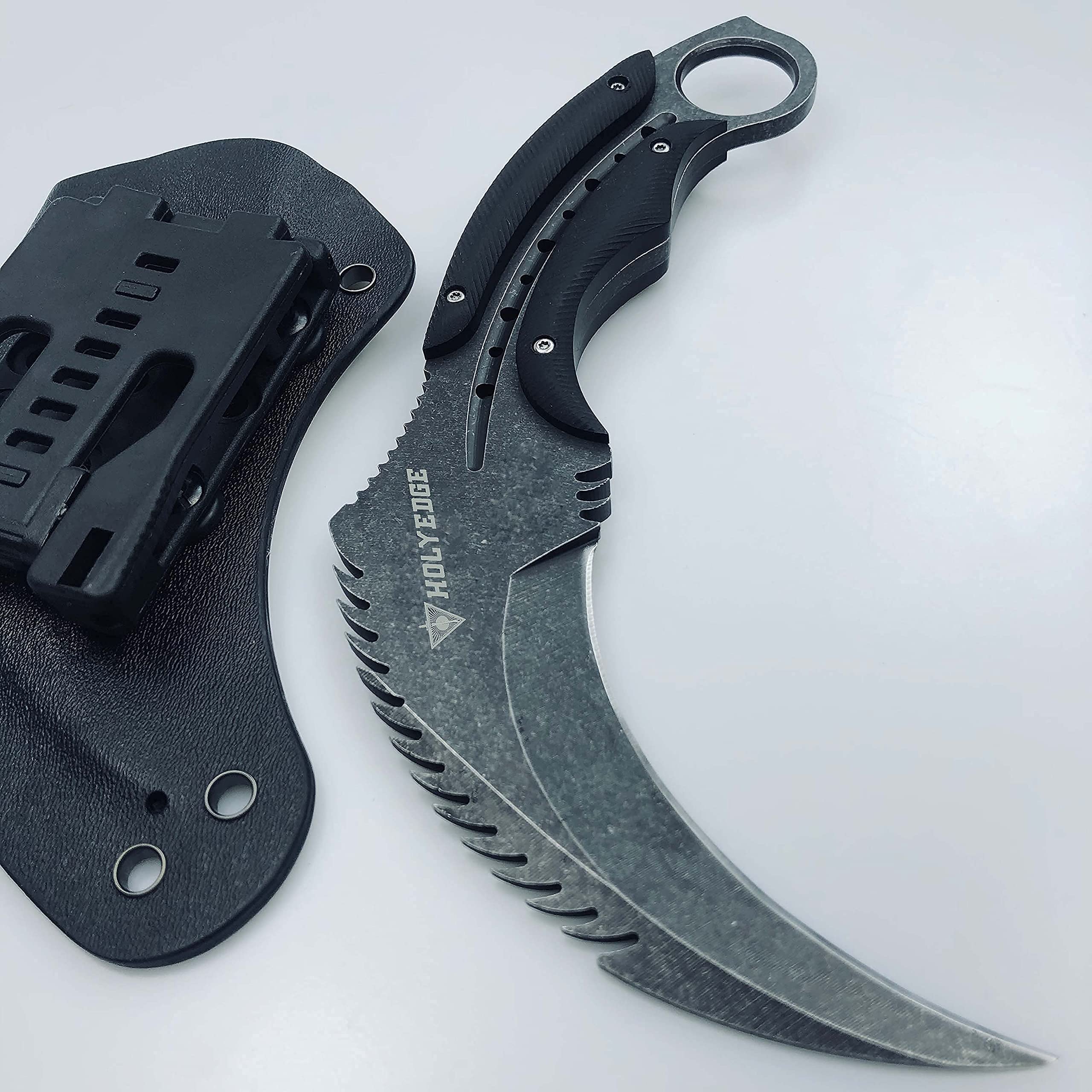 Buy HOLYEDGE 8"Tactical Eagle Head Design Heavy Duty Full Tang D2