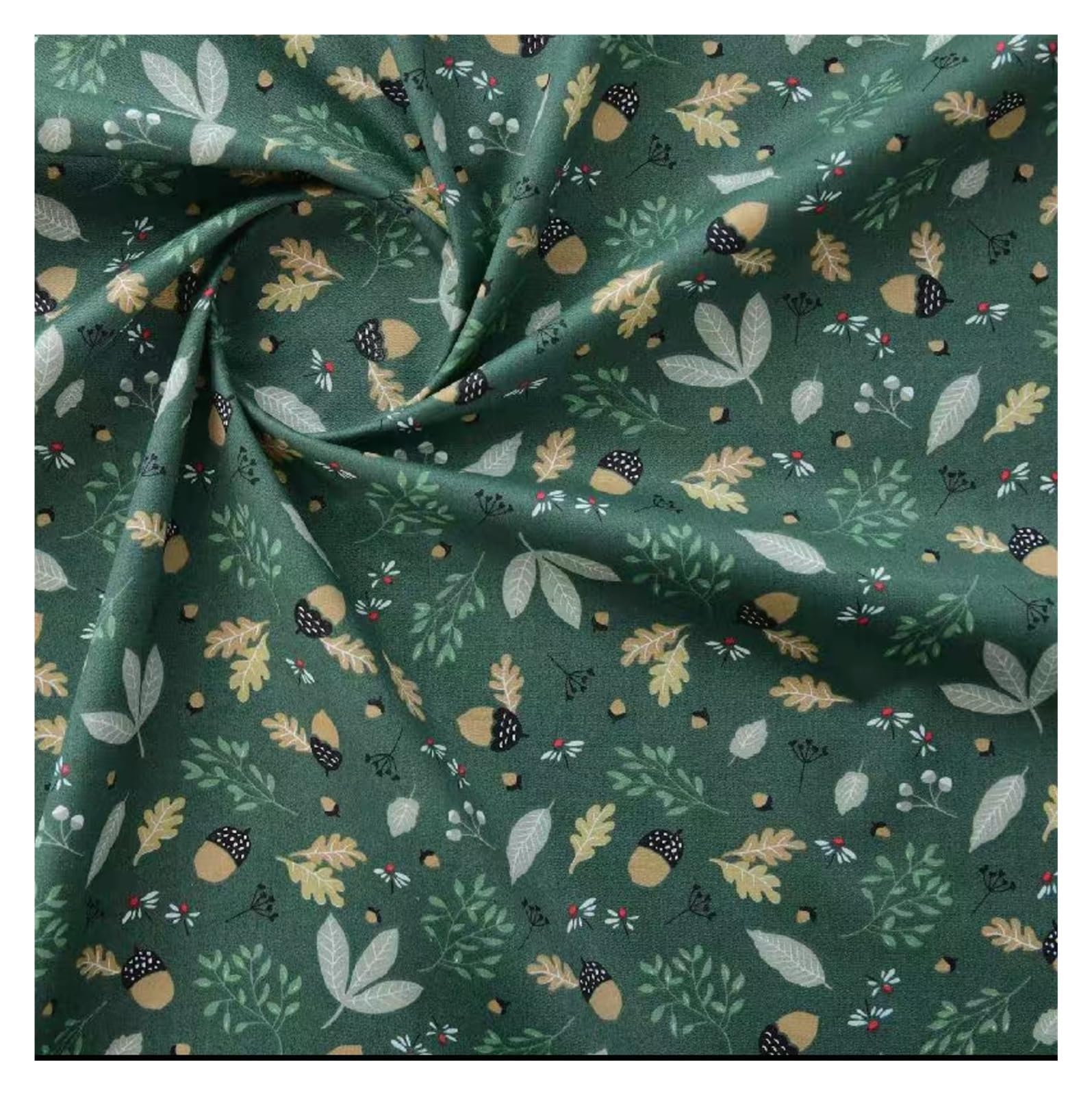 Quilting Cotton, Cotton Fabric 40s Poplin Floral Print 160x50cm(Color22)