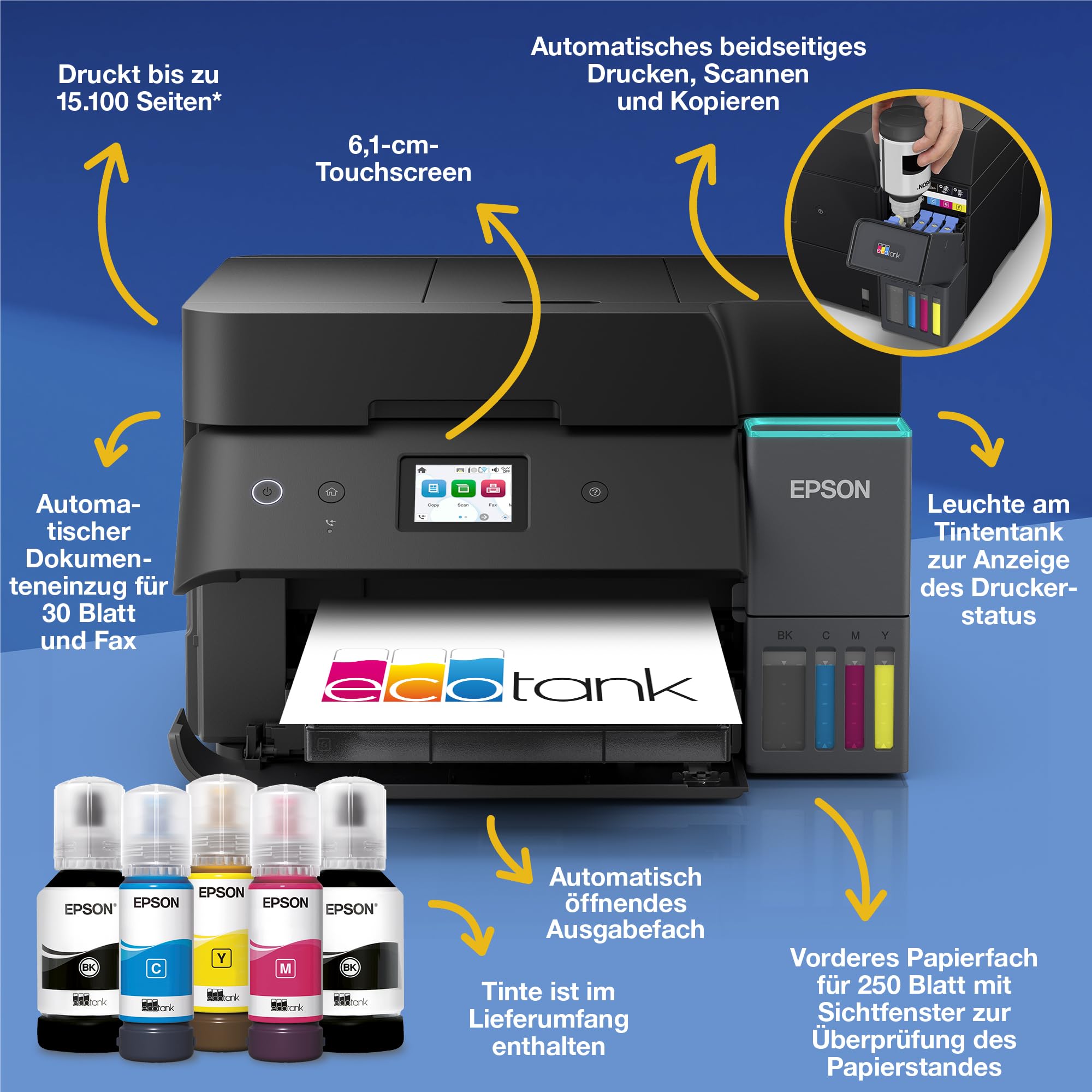 Epson EcoTank ET-4950 Tintentankdrucker – Bild 2