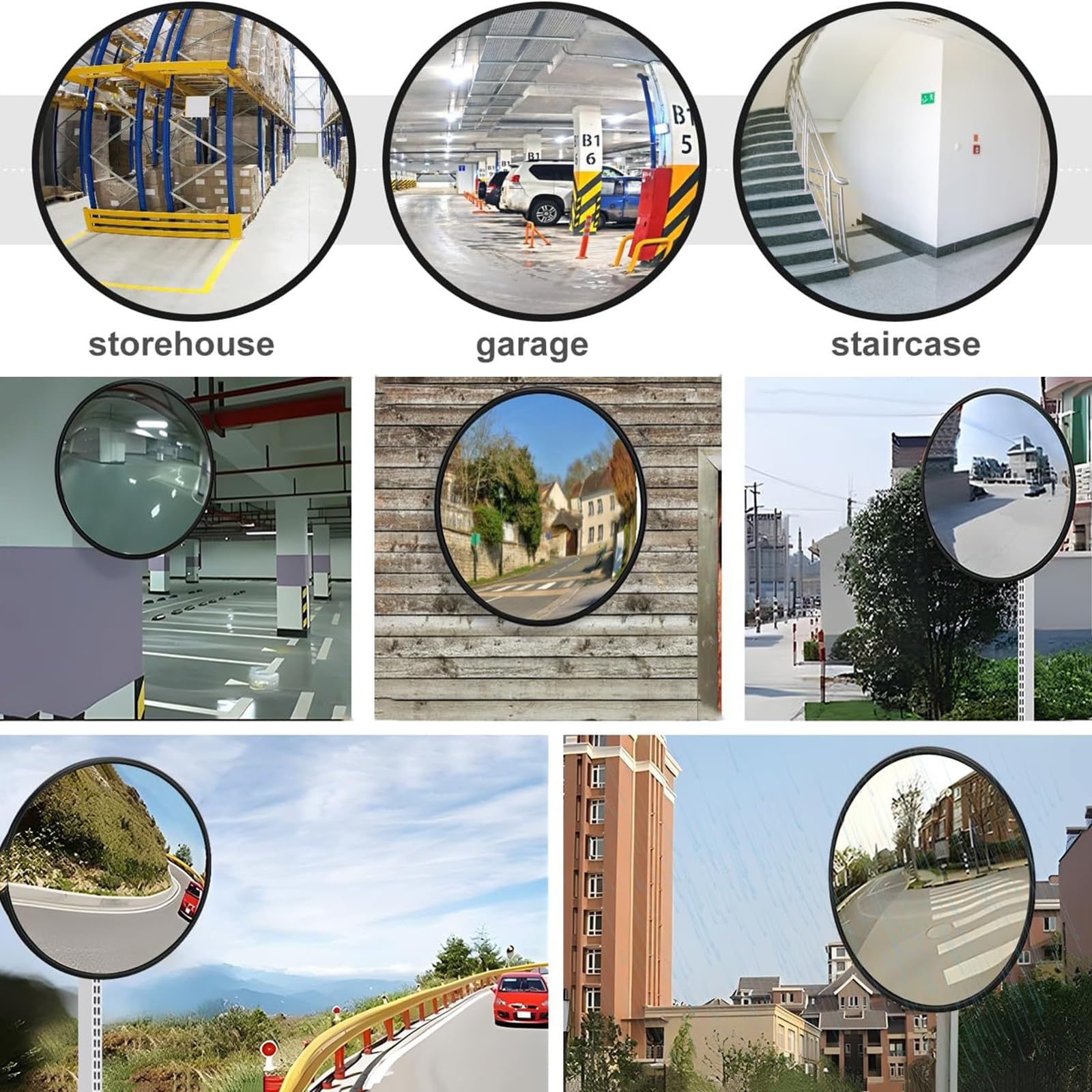 Outdoor Round Safety Polycarbonate Road Traffic Convex Corner Mirror - Buy Round Mirror Candle - View #11