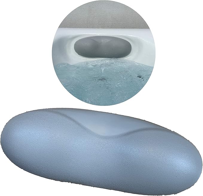 Happy Hot Tubs Spaform Oval Hot Tub Headrest Pillow Grey Spa With Lugs
