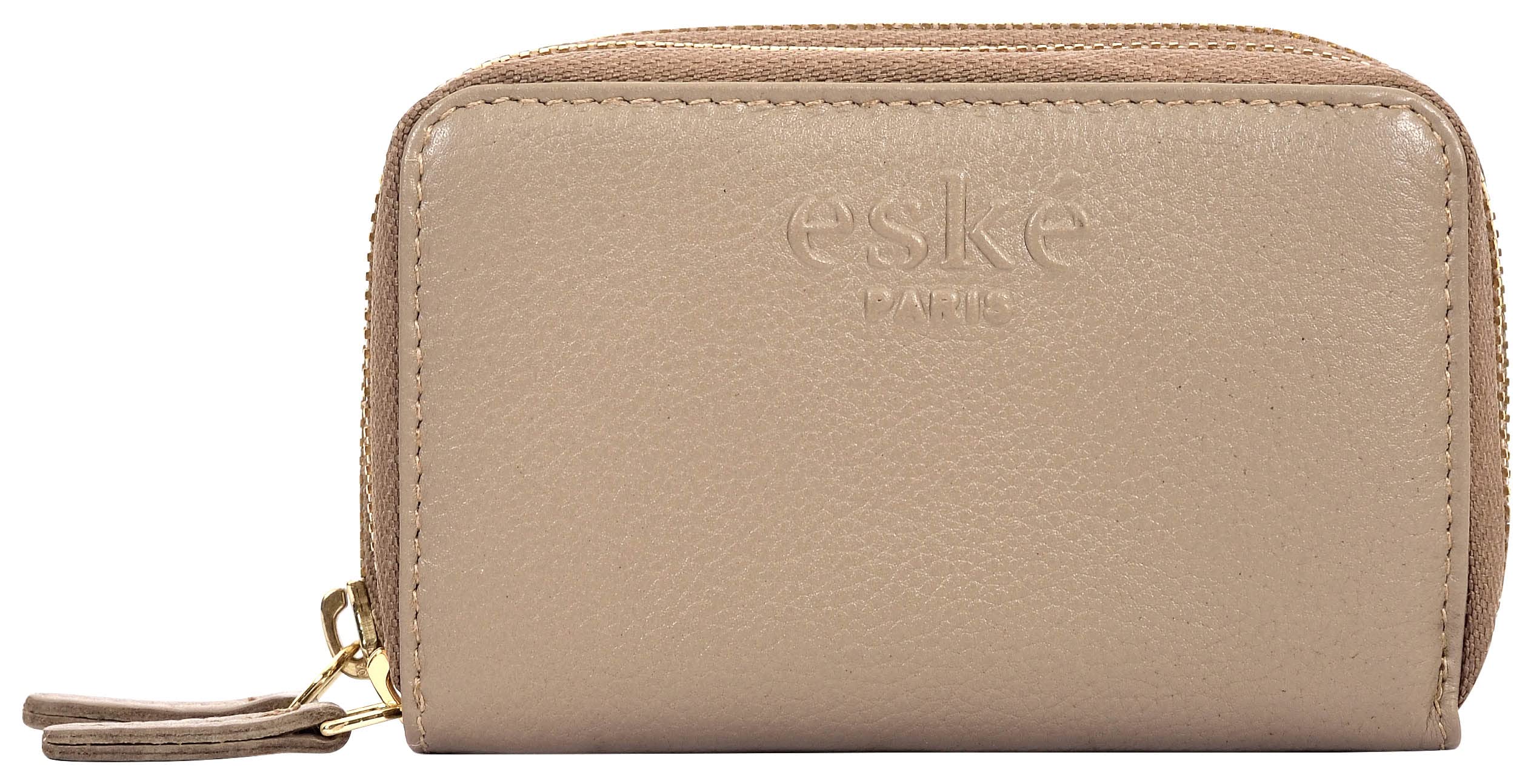 eské Marcie - Zip Around Wallet in Genuine Leather - RFID - Holds Cards, Coins and Bills - Compact Design with Pockets - For Everyday Use - Travel Friendly - Water Resistant - For Women