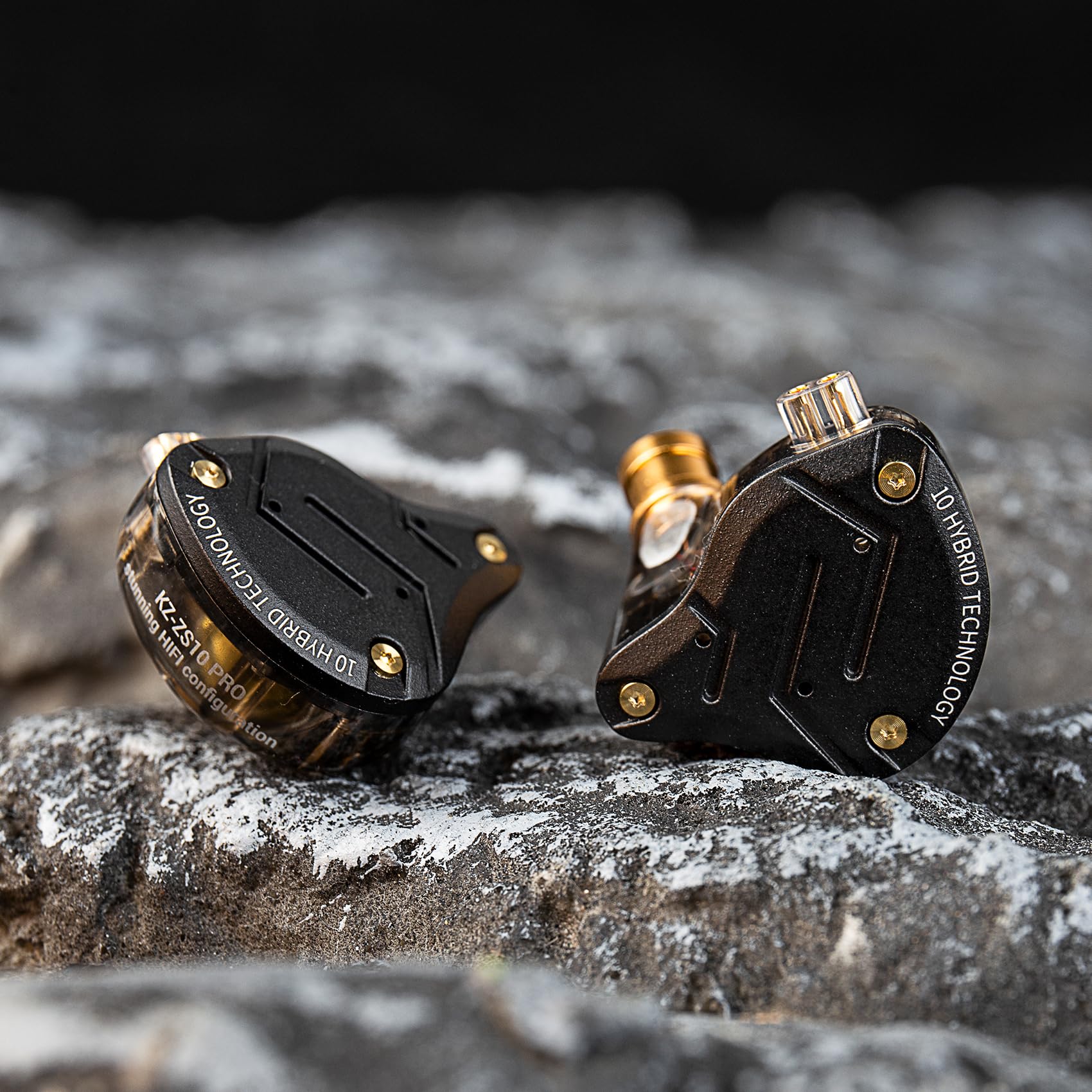 Fones de Ouvido KZ ZS10 PRO X, 1DD 4BA HiFi Estéreo Monitores Com Fio Com Cancelamento de Ruído