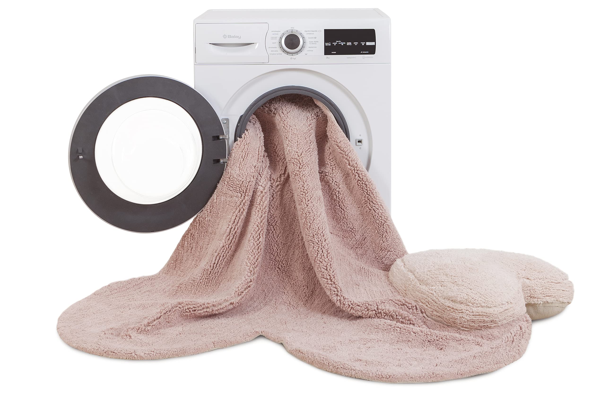Lorena Canals Puffy Love Lavabile, Cotone, Nude, 160 x 180 x 30 cm