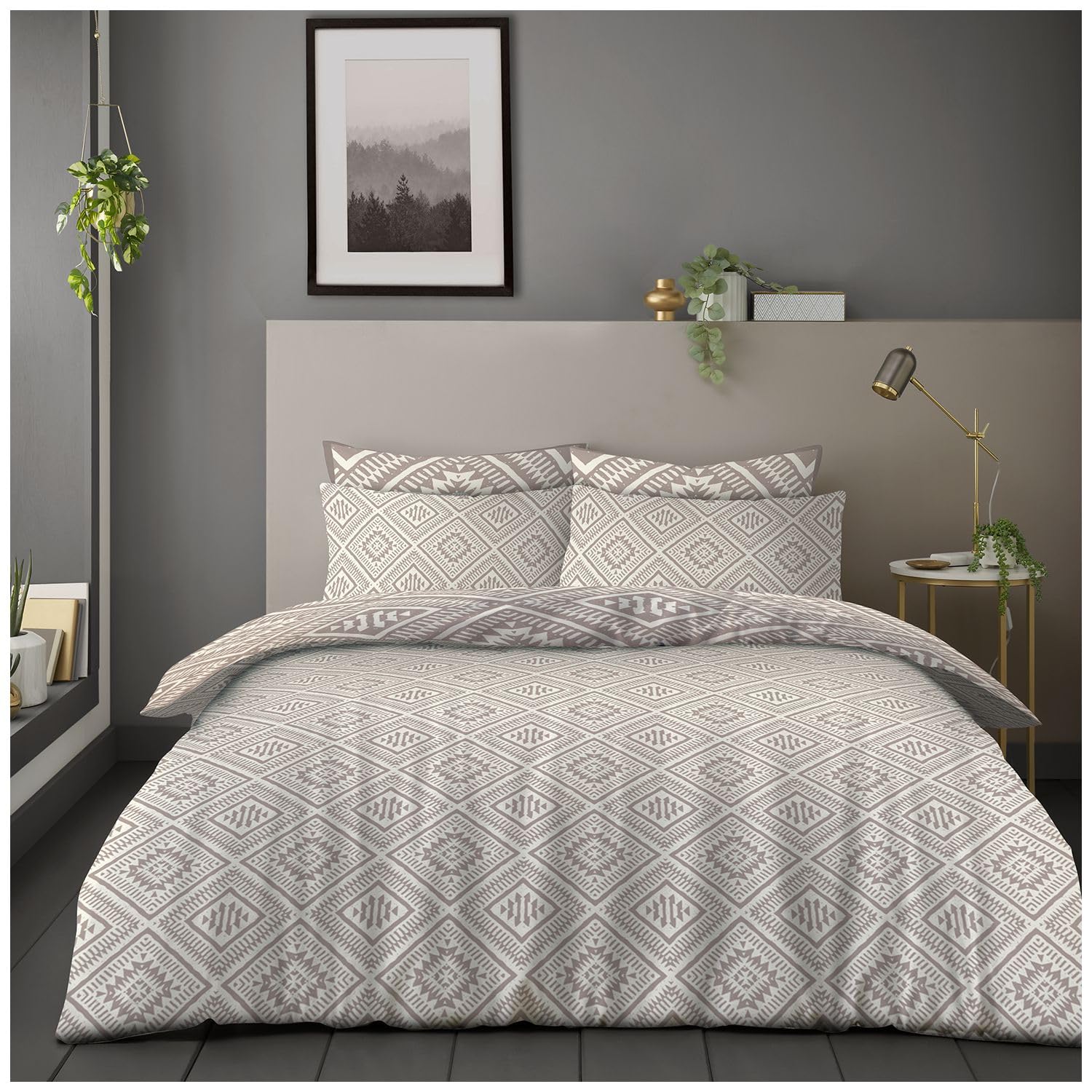 GC GAVENO CAVAILIA Polycotton Double Duvet Cover with Soft Pillow Cases, Reversible Bedding Comforter Cover (200x200 cm) - Image 2