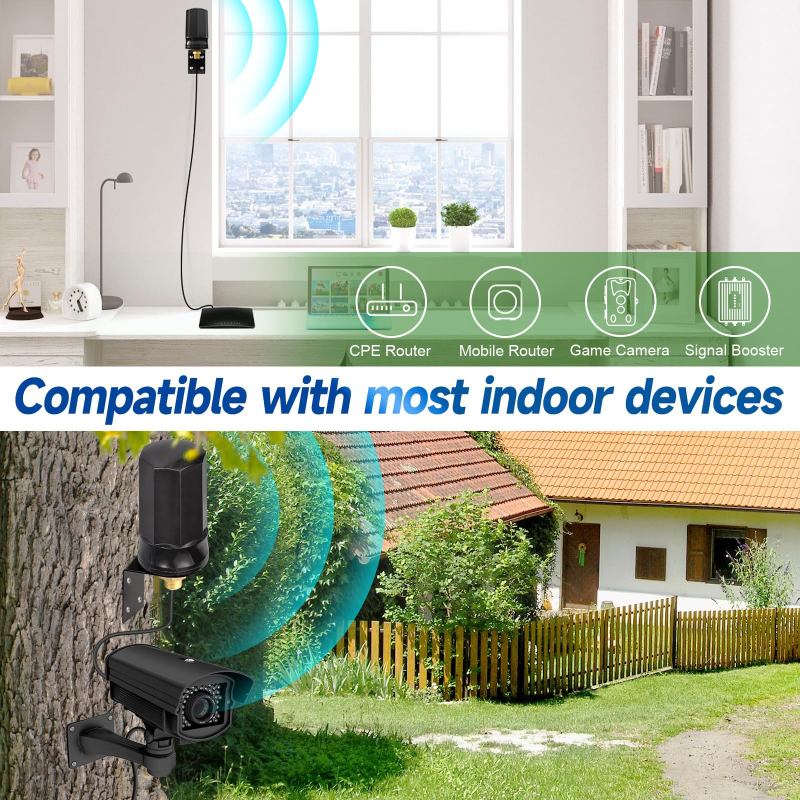 4G LTE Antenne 9dBi 4G LTE SMA Stecker Antenne 2 Stück für 4G LTE Router Gate