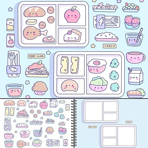 Miniatura 8 de CUPKIN My First Trip - Innovador libro de actividades con calcomanías lado a lado para viajes, encuadernación en espiral que permite que el libro se