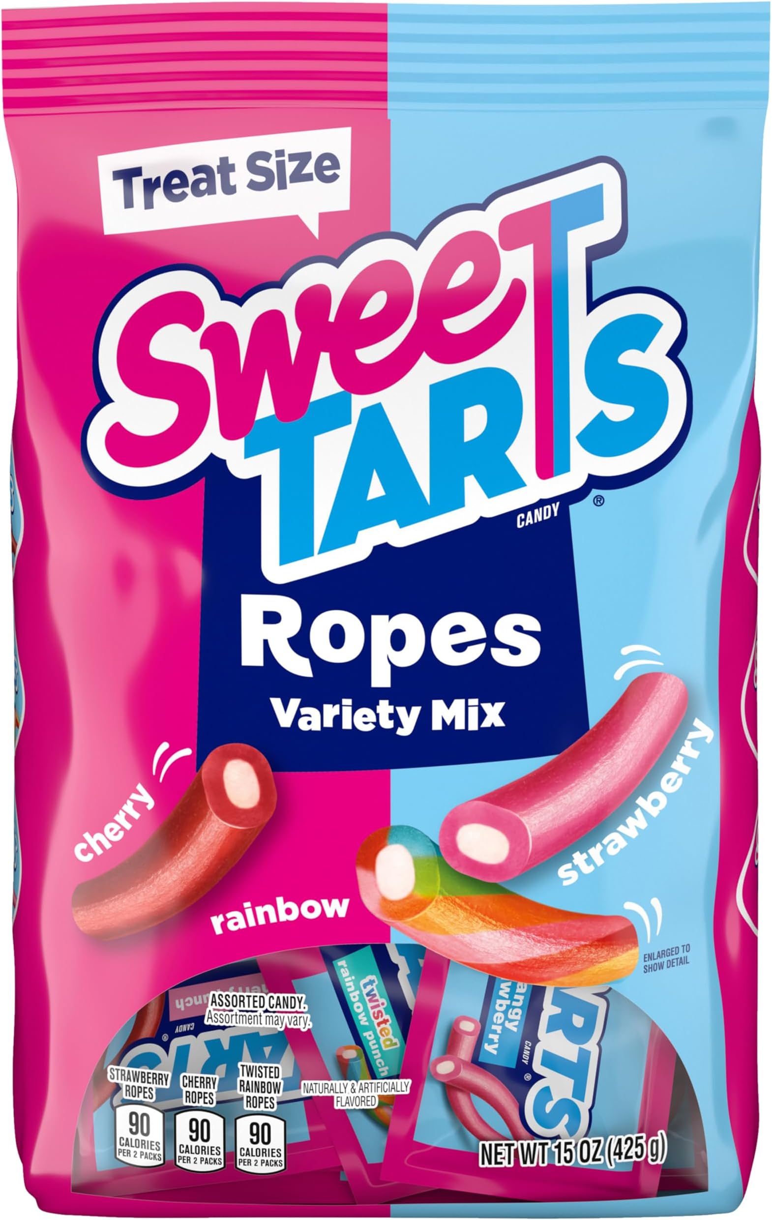 Amazon.com : SweeTARTS Ropes, Candy, Variety Mix, Soft and Chewy ...