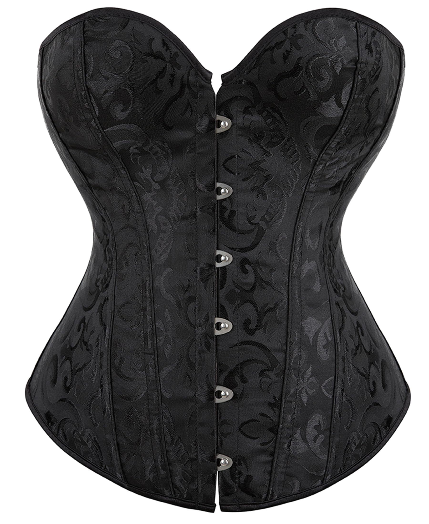 Alivila.Y Fashion Womens Vintage Floral Denim Overbust Corset Bustier Top