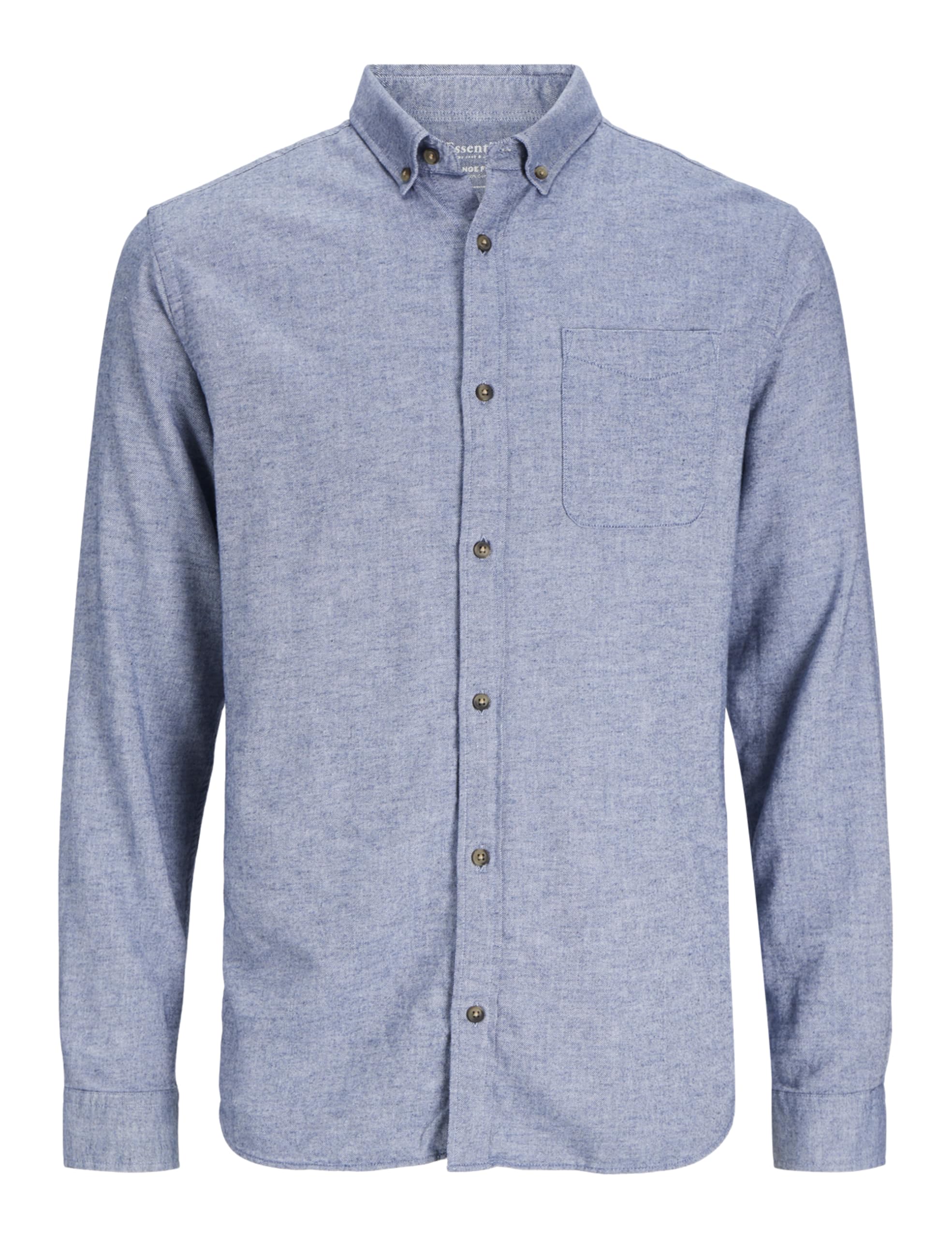 JACK & JONES Womens Jjeclassic Melange Ls Sn Shirt, Faded Denim, L EU
