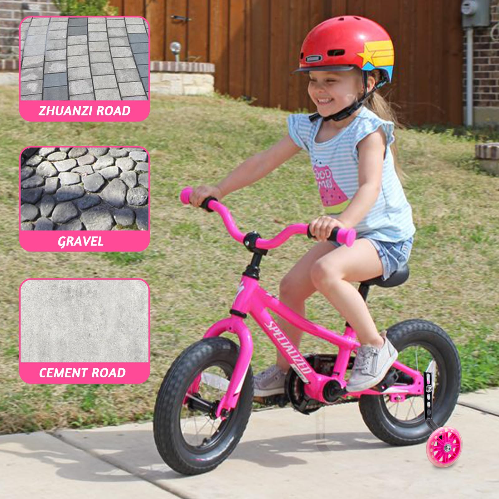 Ruote da allenamento per bambini, regolabili e adatte per