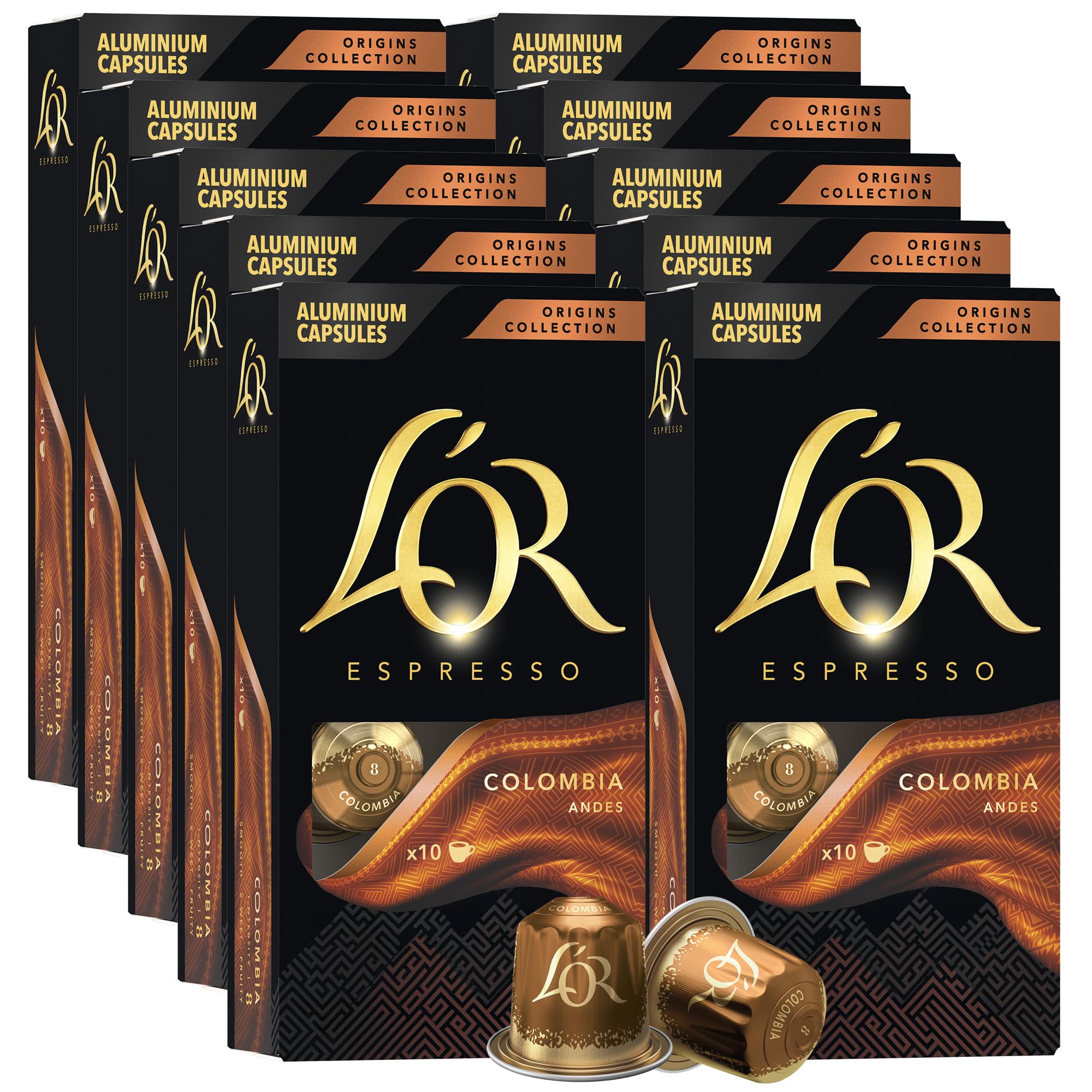 Amazon.com: L'OR Espresso Capsules, 100 Count Colombia, Single