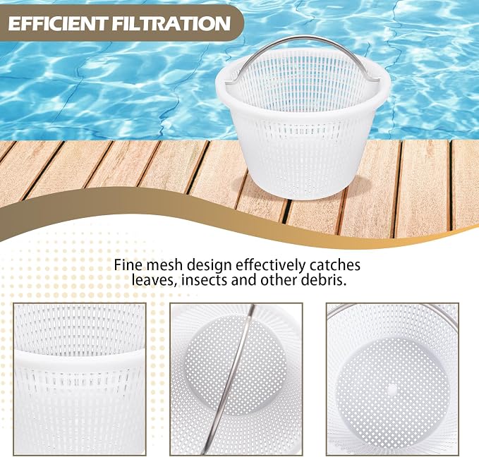 Canasta para Skimmer Piscina con Asa de Acero Inox. miniatura 5