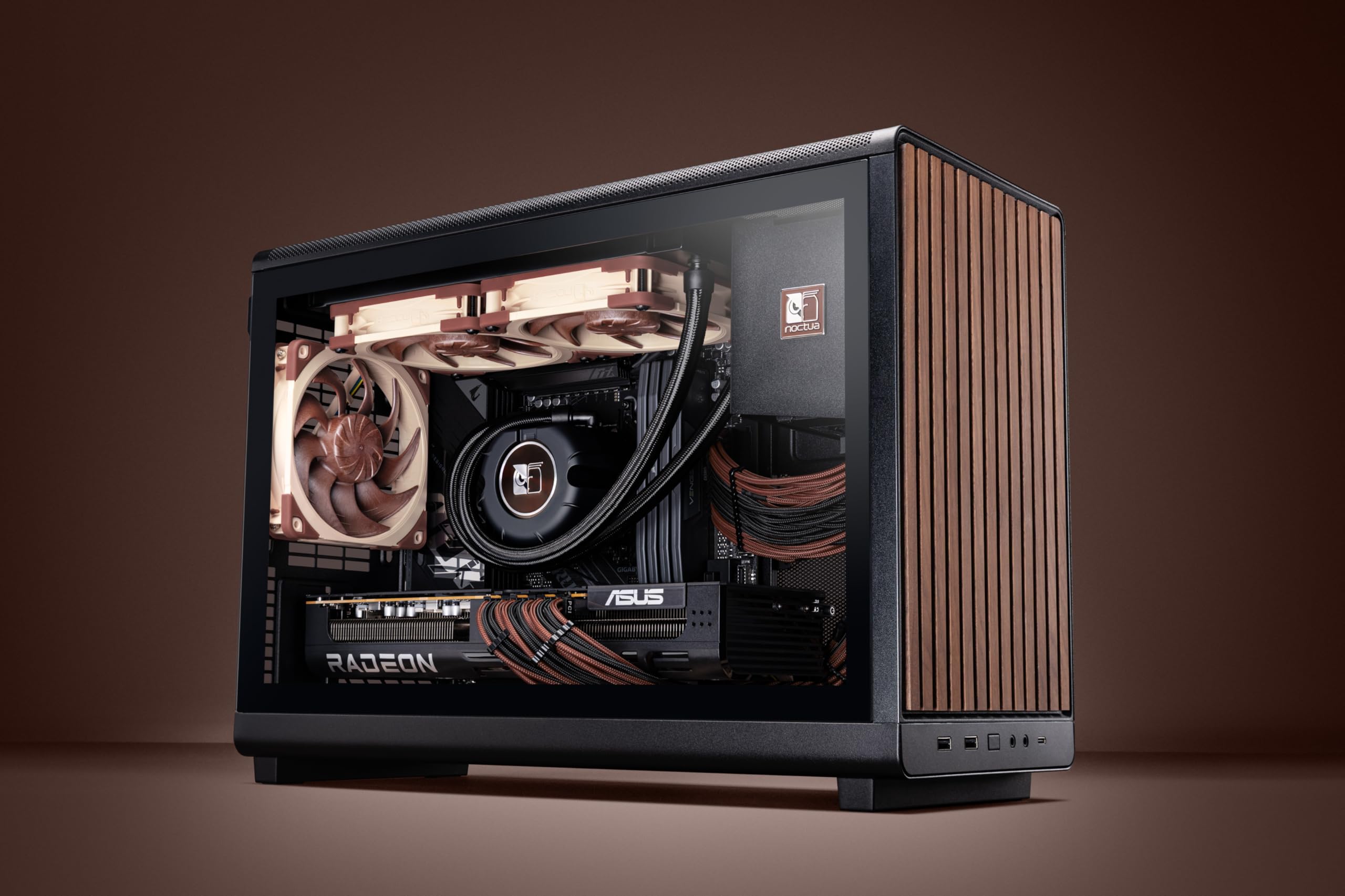 Noctua NL-LC1-24 da 240 mm Dissipatore a Liquido All-in-One (AIO) Silenzioso per CPU AMD AM5 e Intel LGA1851/LGA1700 (Nero, Marrone, Beige)