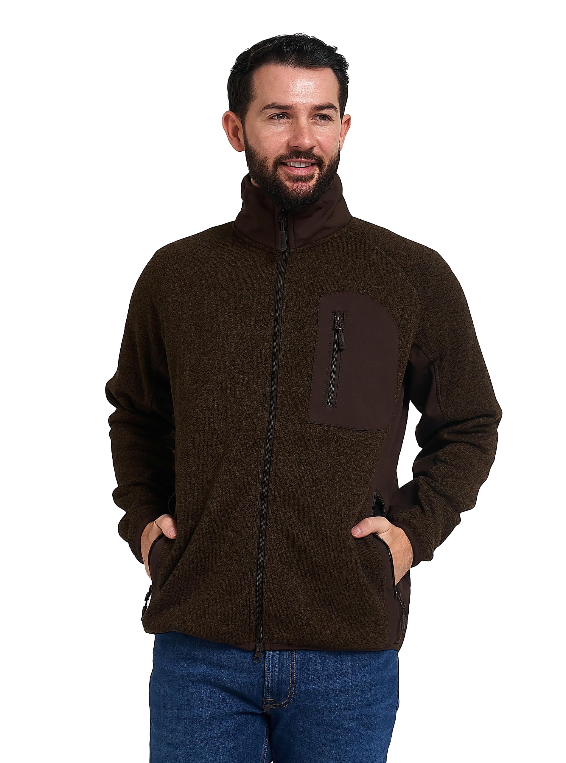 Jack Pyke Weardale Knitted Jacket Brown Small