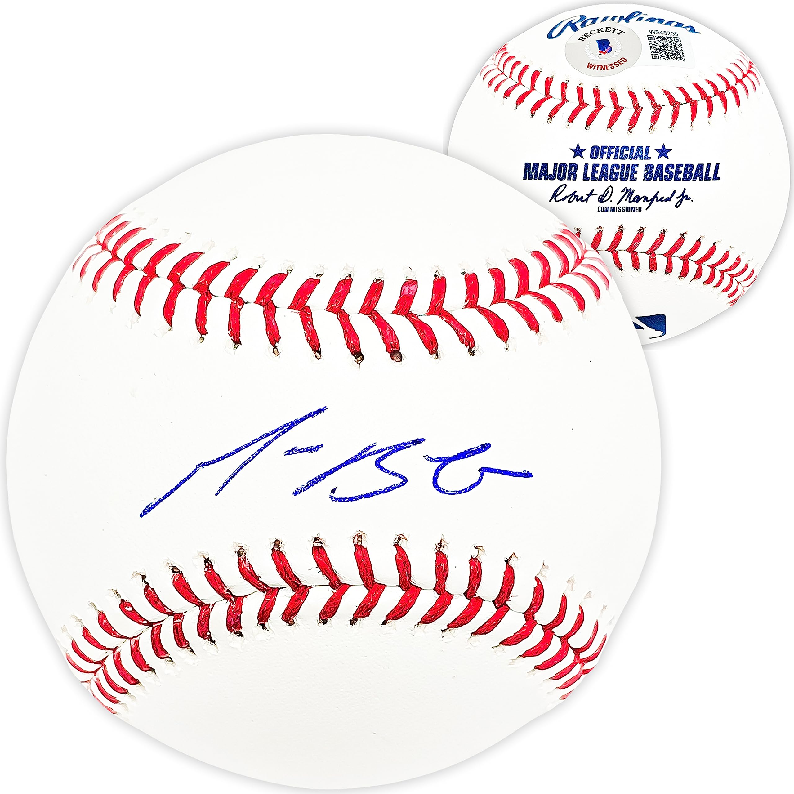 Amazon.com: Michael B.u.s.c.h Autographed Baseball Dodgers Los