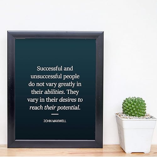 Miniatura 6 de Successful People Vary in Their Desires-John Maxwell Motivational Wall Art Decor, Inspirational Positive Success Quotes Wall Art Print, Ideal For