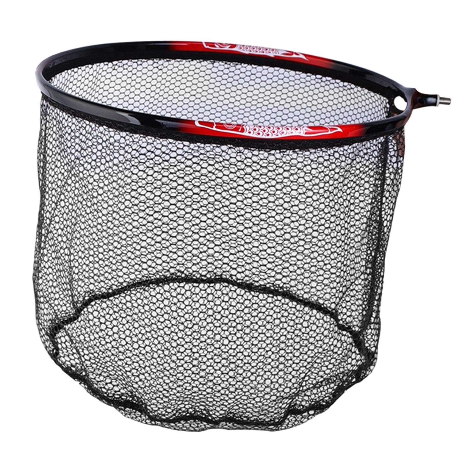 Milageto Guadino Testa da Pesca Testa Rilascio di Pesca Rete Rivestita in Gomma 8mm Filo Attrezzatura da Pesca Pesca alla Trota Testa di guadino
