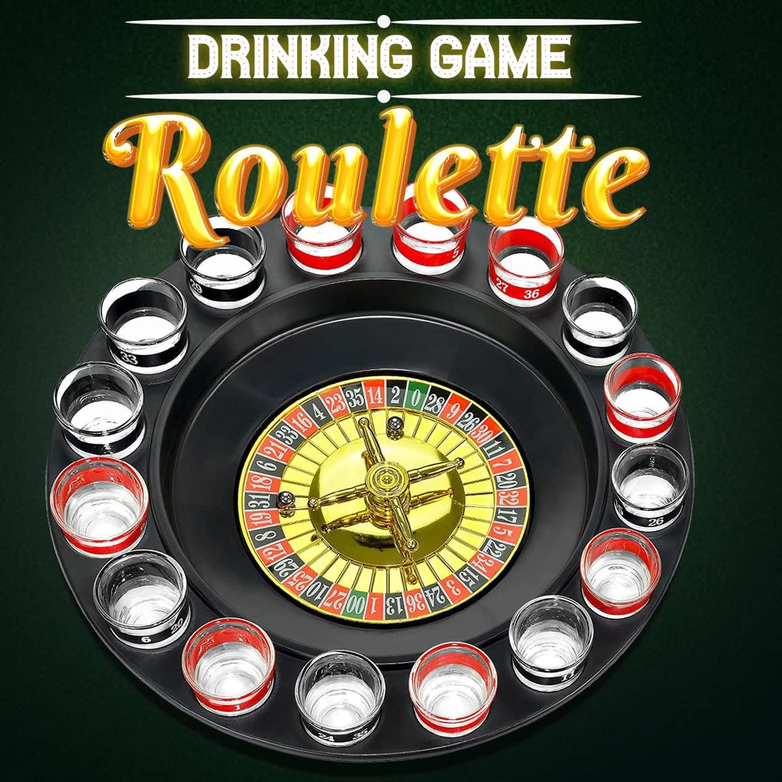 Ruota della Roulette Gioco di Roulette Russa da 29 cm Intrattenimento Creativo Puntelli per Roulette Forniture per Bar Ktv Entertainment Toy Party Giochi di società