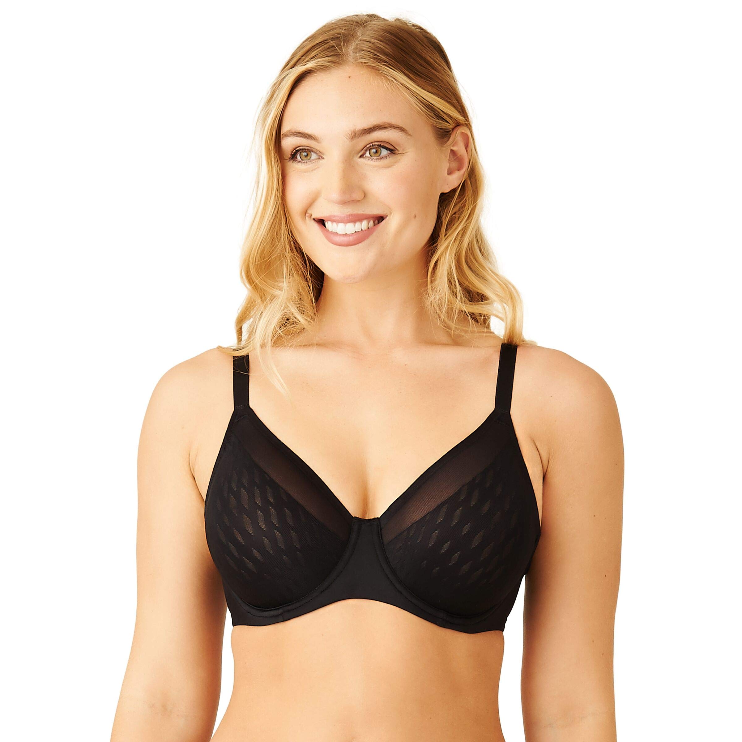Wacoal Women's Plus Size Elevated Allure Underwire Bra, Black, 34D