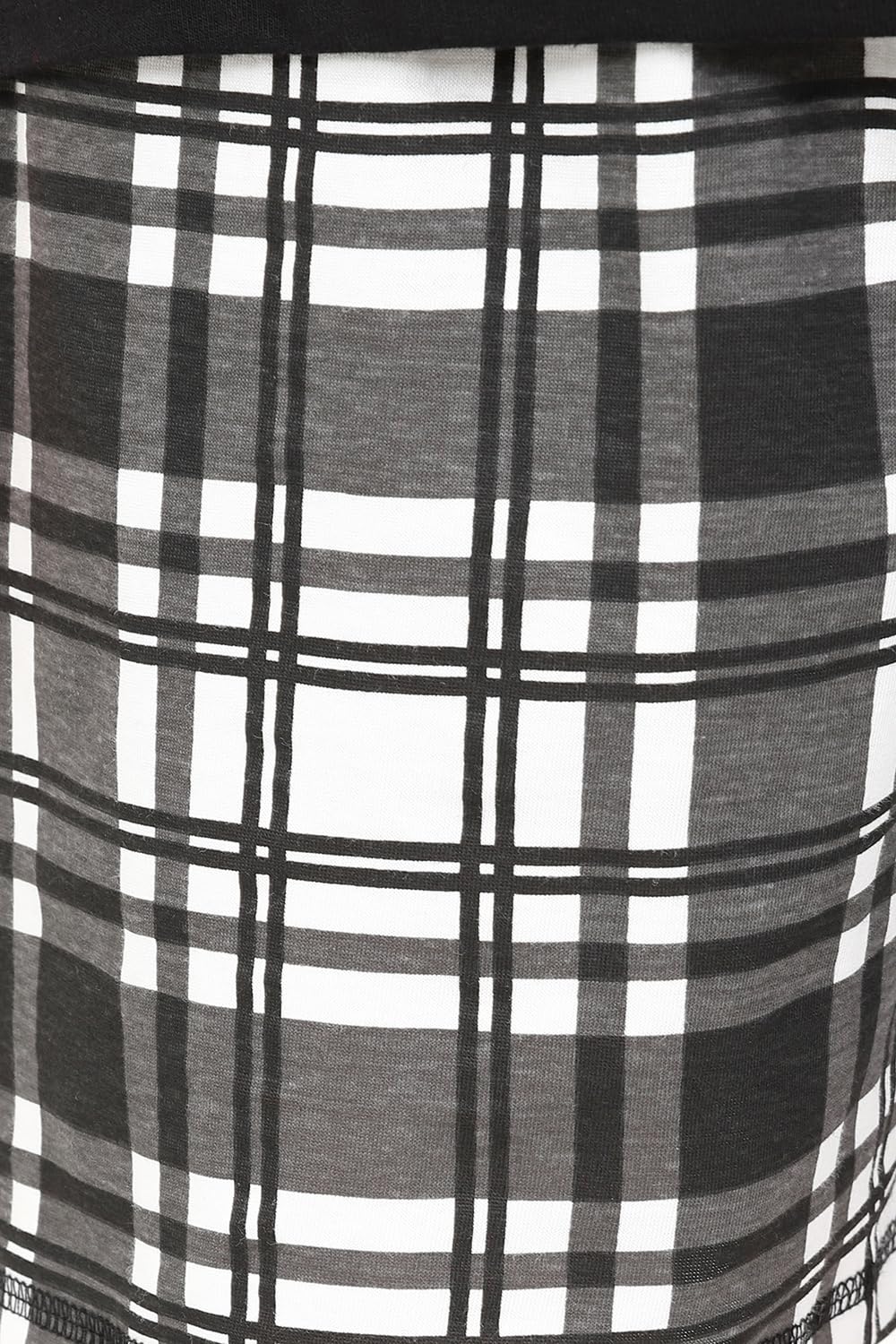 ThePyjamaFactory Pijamas Corto Algodón Cuadros Blanco Negro Niño