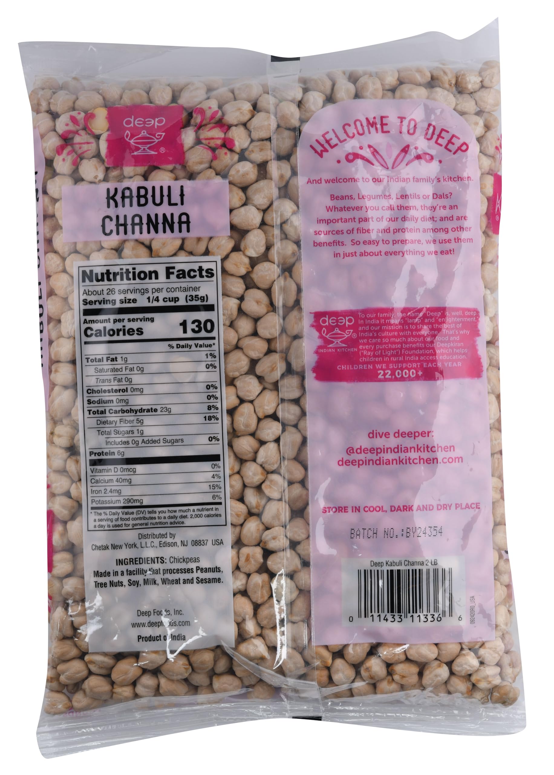 Amazon.com : Kabuli Channa (2lb) : Gourmet Snacks And Hors