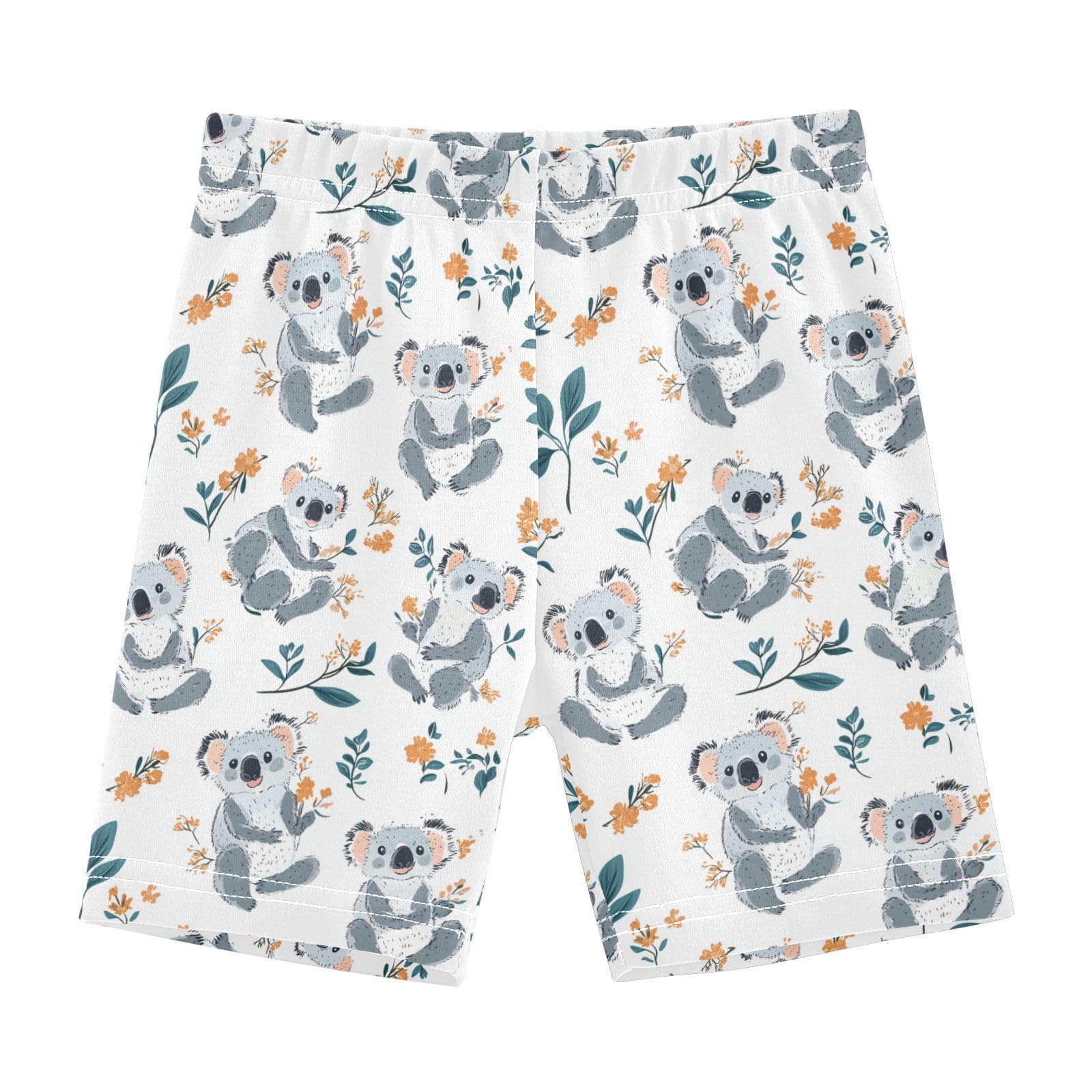 Girl Shorts Casual Cotton Dance Shorts Lounge Pants for Beach 5T Funny Koala