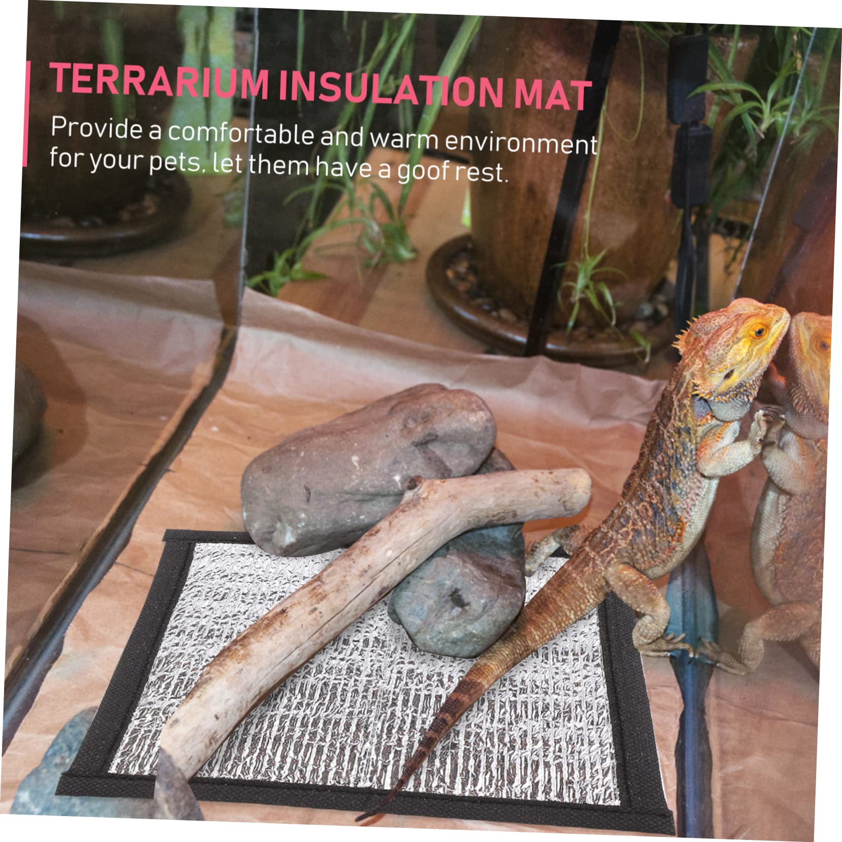 YARNOW 3Pcs Pet Heating Pad Winter Warming Insulation Mat for Reptiles Pets Reflective Design for Extra Warmth Comfort for Indoor Use