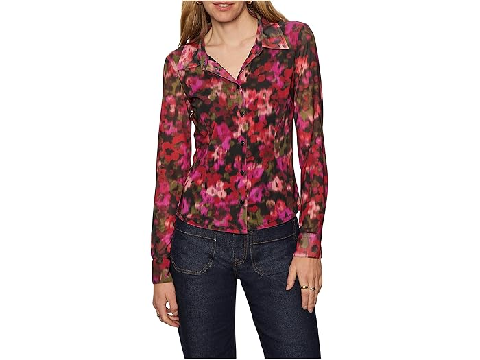 Sanctuary Fitted Mesh Button Down - Image 3