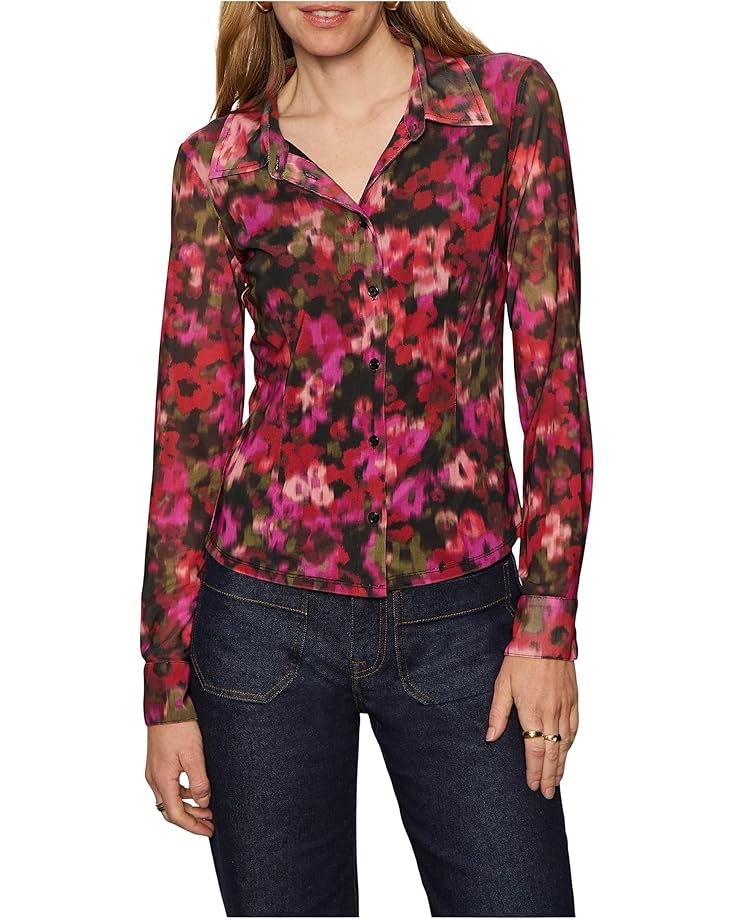 Sanctuary Fitted Mesh Button Down - Main View