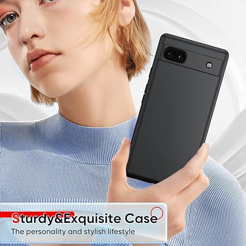 Miniatura 7 de LeYi Funda para Google Pixel 6A, Funda para Google Pixel 6A 6.1" con Paquete de 2 Protectores de Pantalla de Vidrio Templado, Funda de Silicona