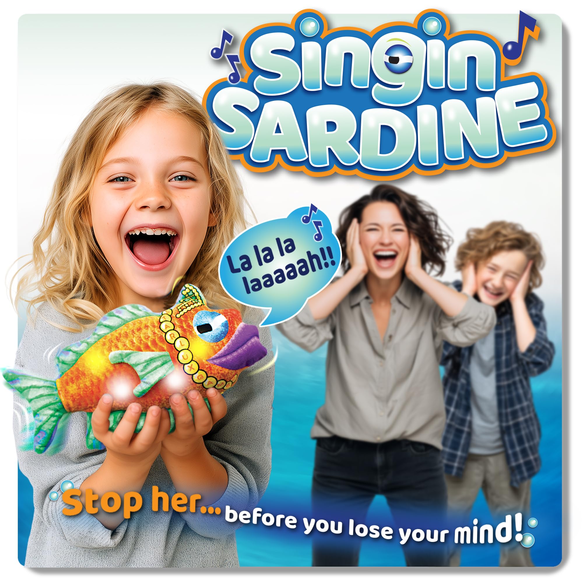 Amazon.com: Singin' Sardine - A Plush Singing Fish | Ages 5+