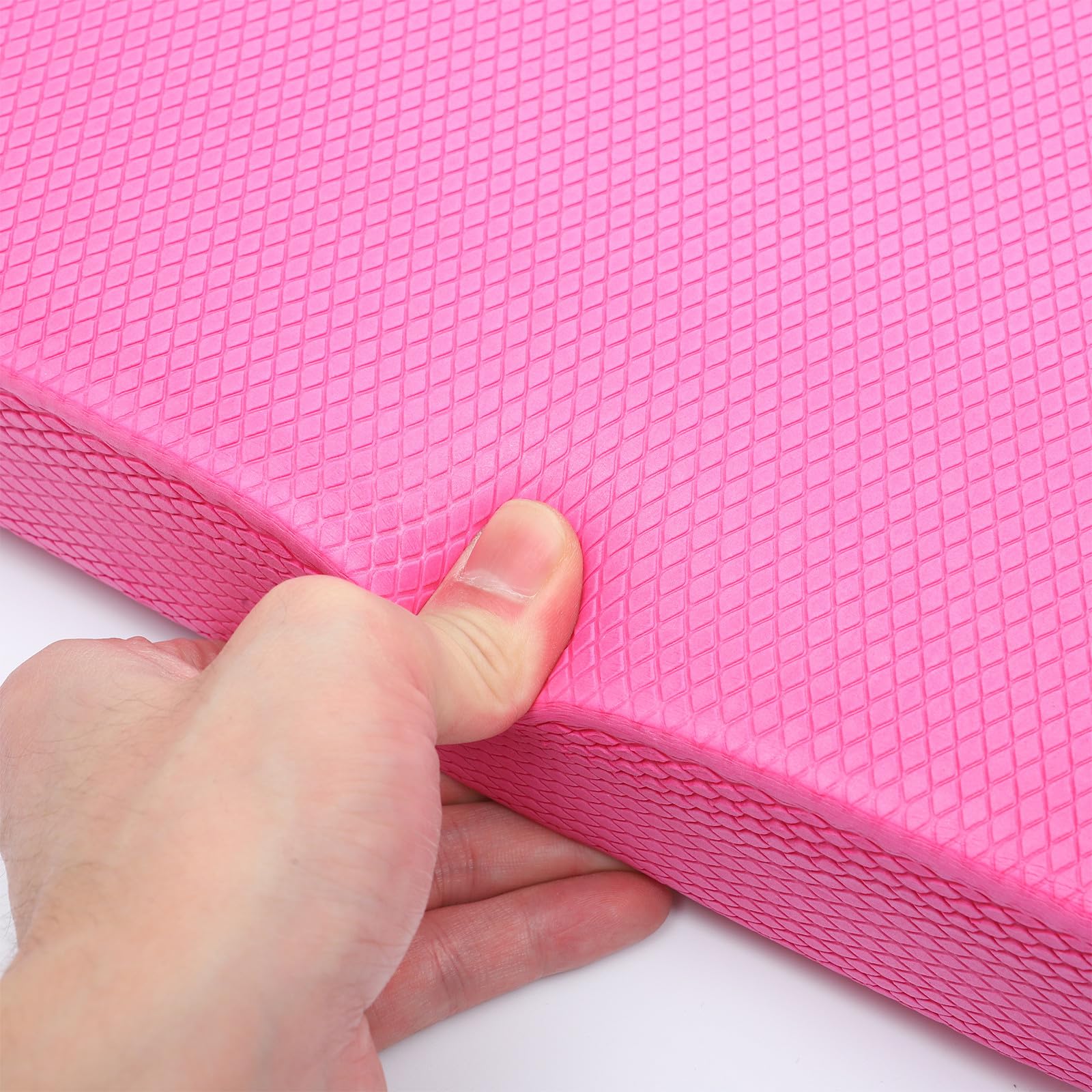 Cuscino per Equilibrio in Tpe Rosa Ovale, Igienizzato e Resistente, per Fitness a Casa e Palestra, Migliora la Forza e Caviglia e Gomito