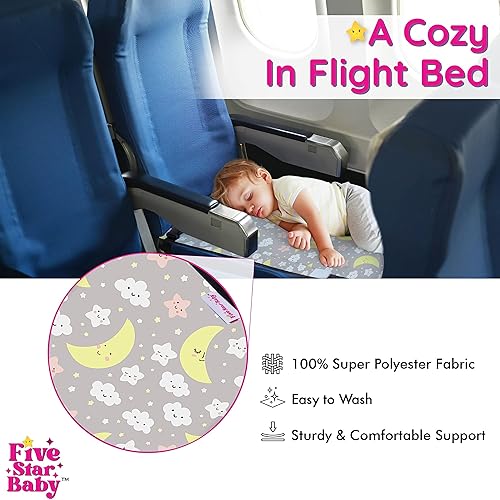 Miniatura 2 de FiveStarBaby Cama de viaje para niños pequeños para avión, reposapiés, reposapies para niños, ideal para viajes en avión, artículos esenciales para