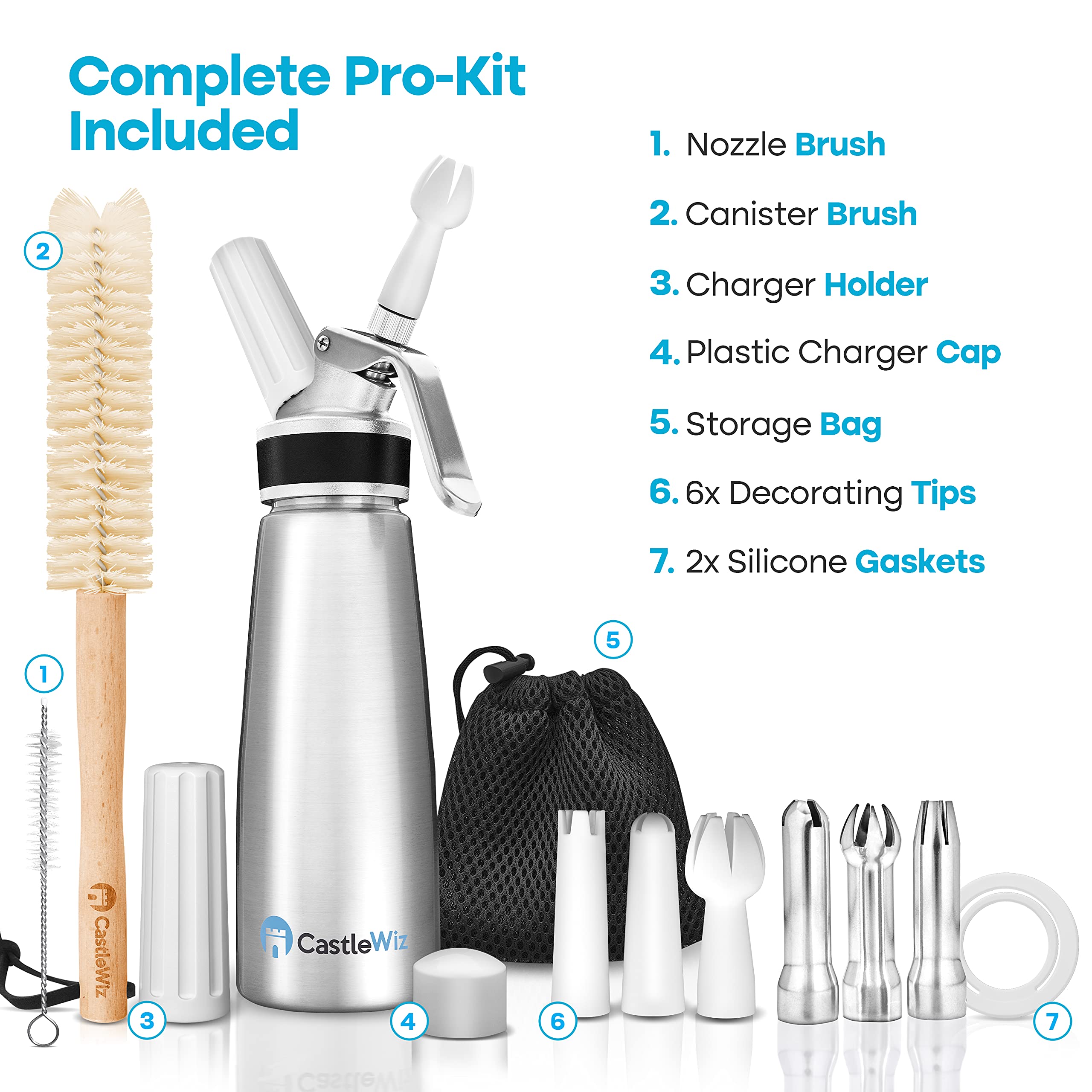 Buy Whipped Cream Dispenser Ultra Durable LeakFree Grade 6 Aluminum