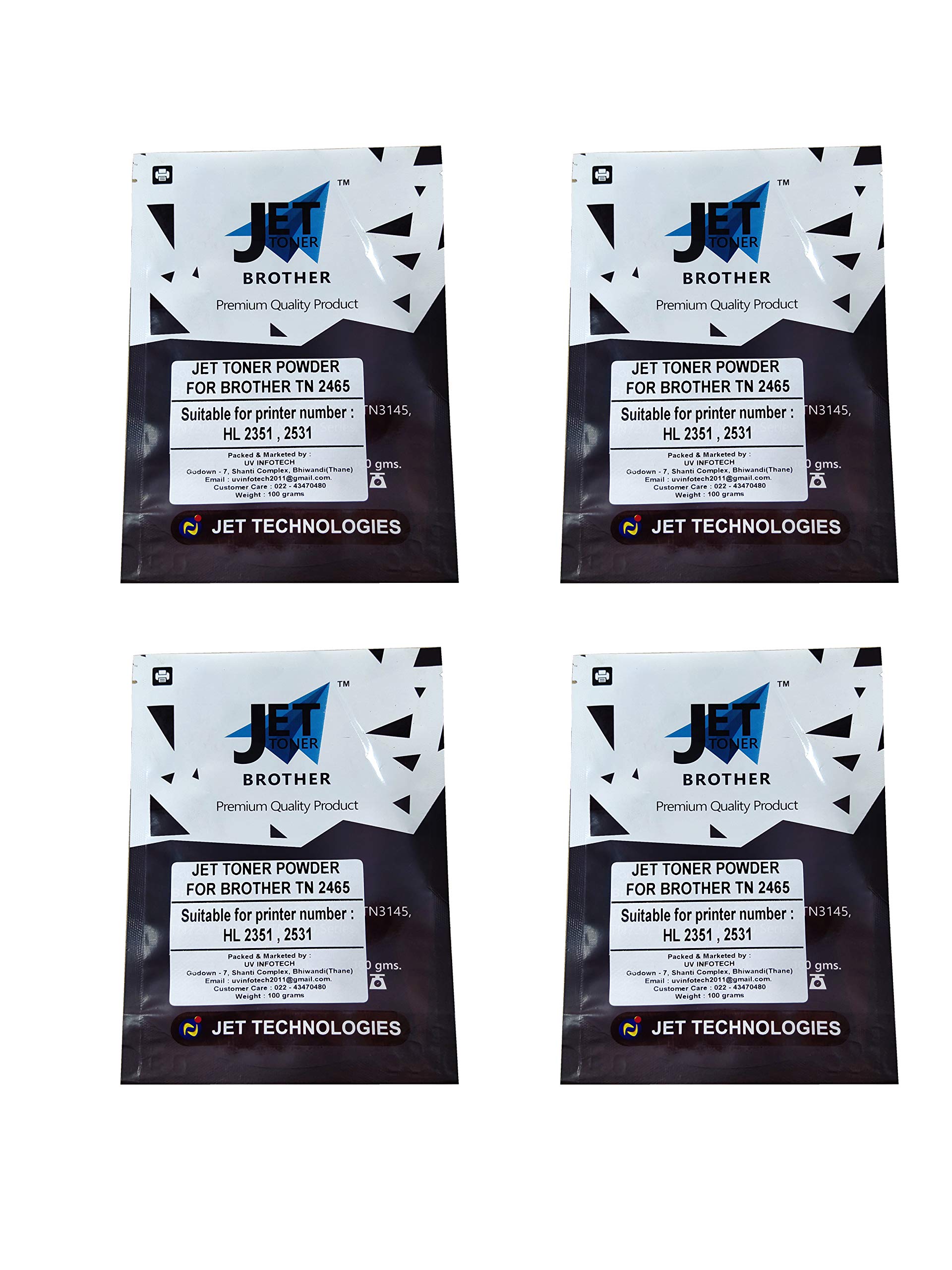 Jet Toner Tn2465 Toner Powder Compatible for Br Dcp-L2531DW L2535DW L2550DW, Hl-L2395DW, Mfc-L2710DW L2713DW L2715DW L2716DW L2730DW L2750DW L2751DW L2770DW L2771DW Printers - Black Ink Toner Powder. (B08TC8XX6J) Amazon Price History, Amazon Price Tracker