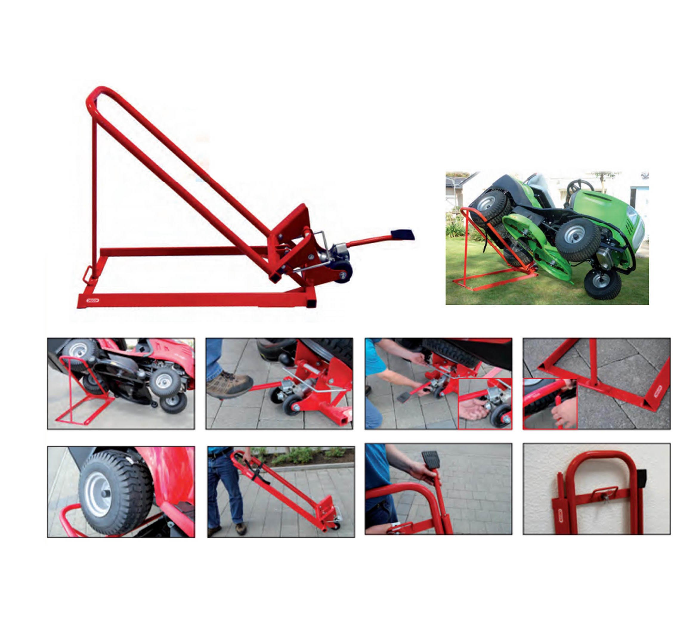 Oregon Scientific ClipLift - Elevador hidráulico para tractor cortacésped