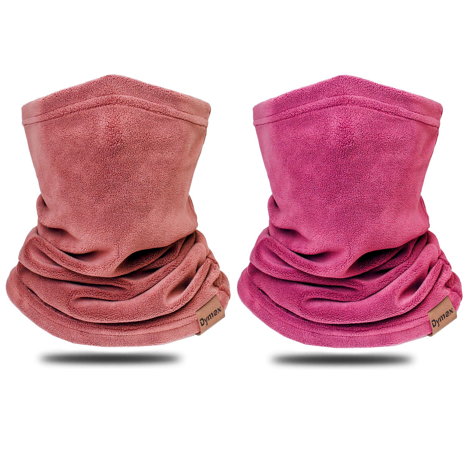 Dymex 2 PCS Kids Neck Warmer Gaiter Winter Fleece Neck Cover Balaclava Windproof Face Cover Mask for Ski Motorcycle