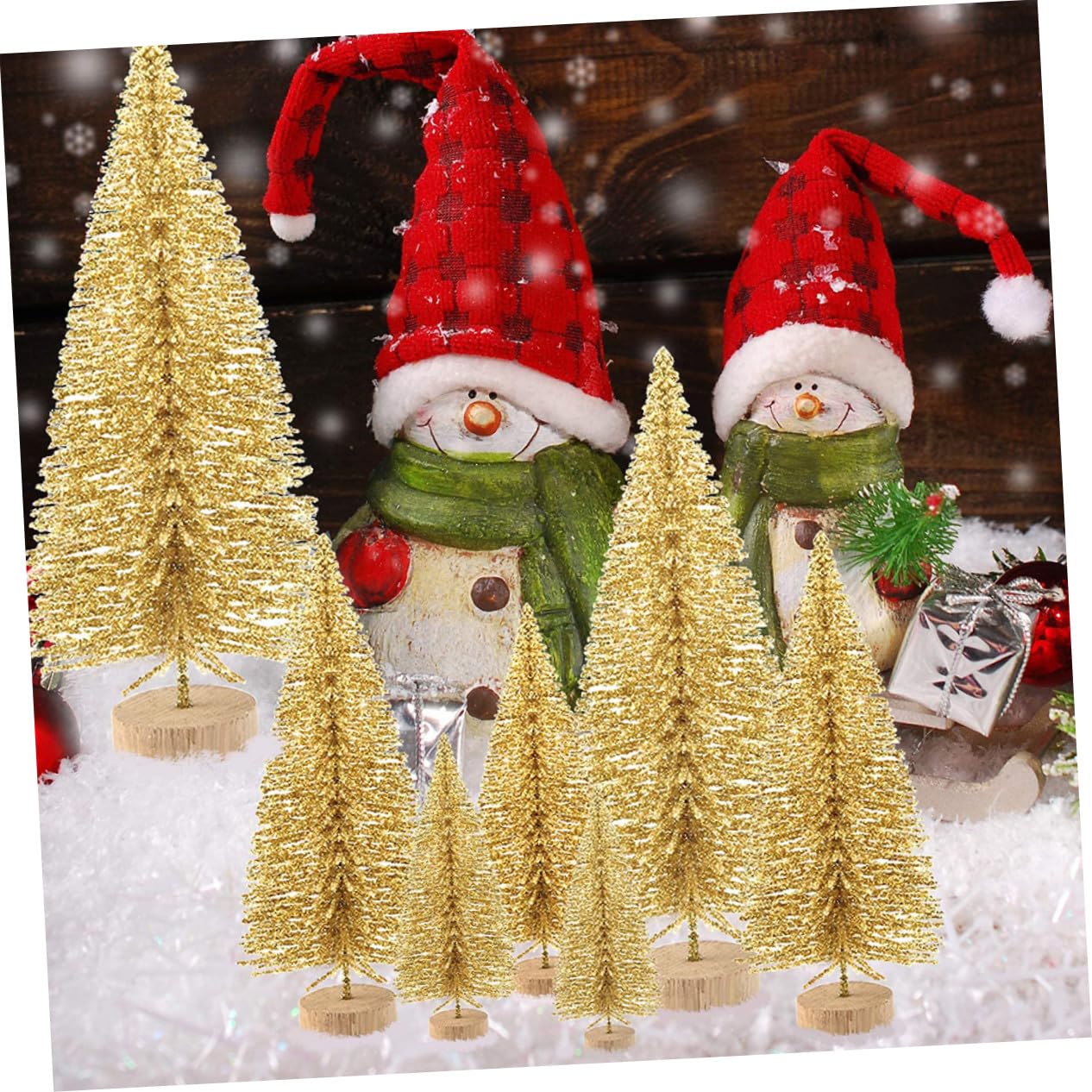 48pezzi Decorazioni Natalizie Decorazione per Albero di Natale in Ornamento Creativo Natalizio Dorate per Casa Ufficio