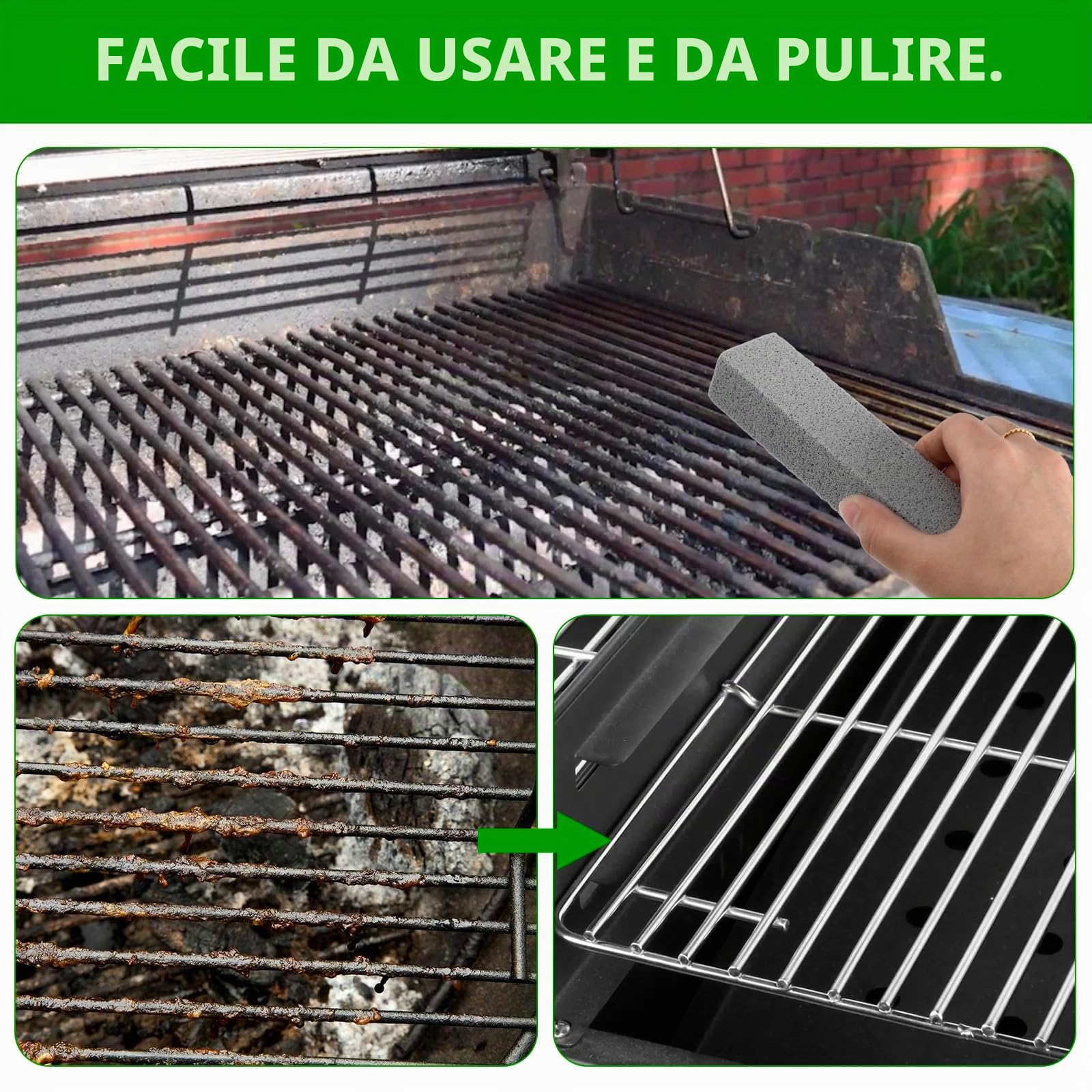 6 Pezzi Pomice Extra Forte – Cleaning Block WC, Blocco Pulente per WC Ceramica Bianca, Strumento Pulizia Bagno e Grill, Pietra Pomice per Piedi