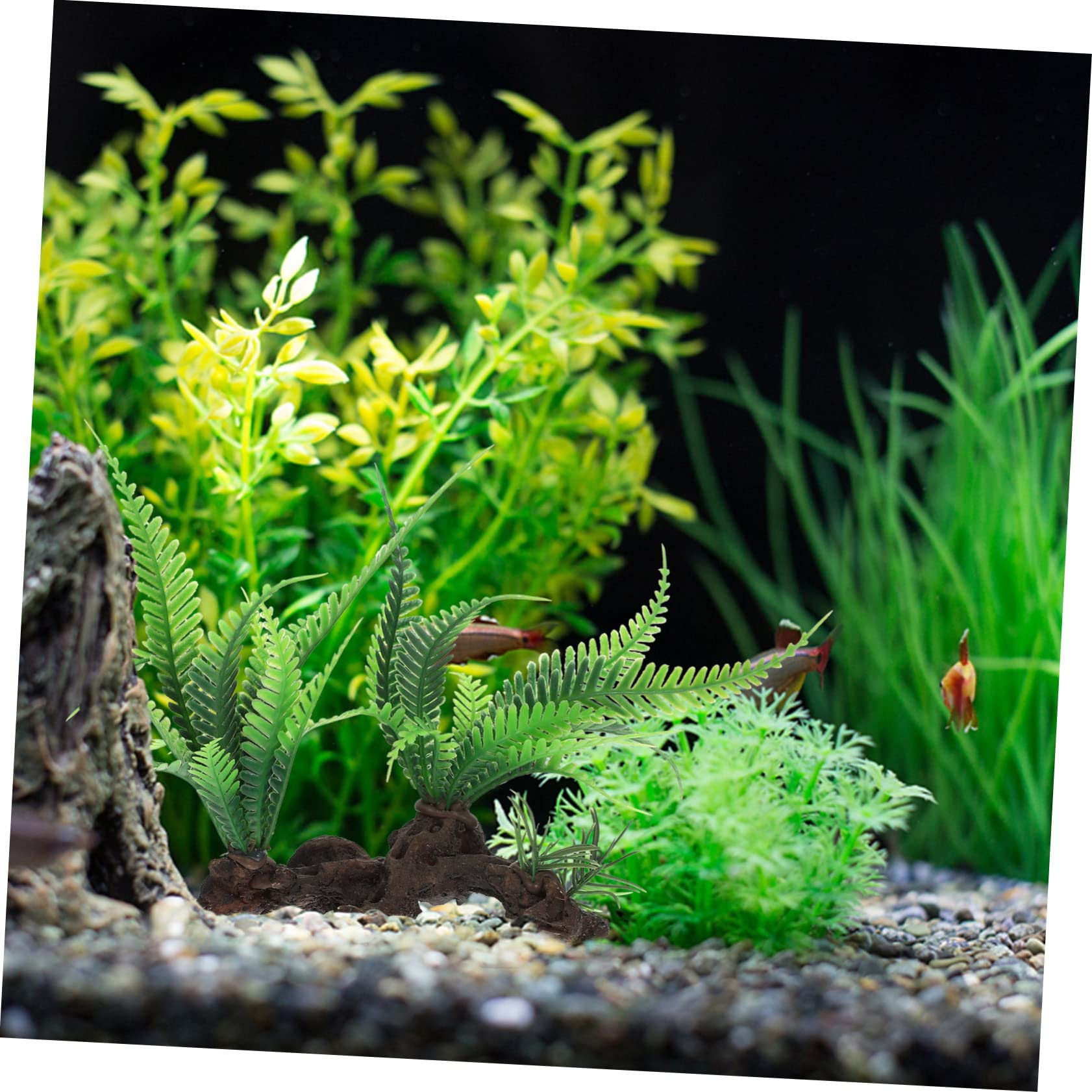 Toddmomy 5piezas Planta Artificial para Acuario y Terrario Decoración Acuática Lifelike De Plástico Adorno para Pecera y Espacio De Mascotas Natural y Agradable para Peces y Reptiles