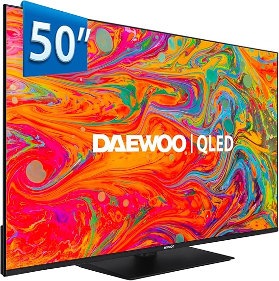Daewoo 50DM65QV – Smart TV QLED 4K de 50″ com Dolby Vision e Áudio Imersivo