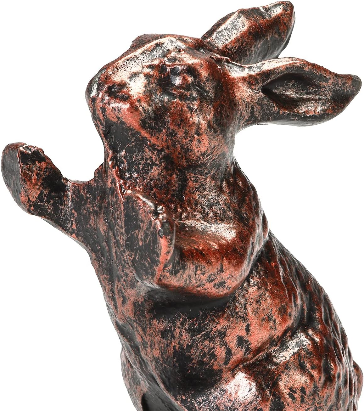 Rabbit Door Stoppers for Bottom of Door - Cast Iron Cute Bunny Door Stop - Antique Copper Decorative Door Stopper Wedge - 2.49 Lbs