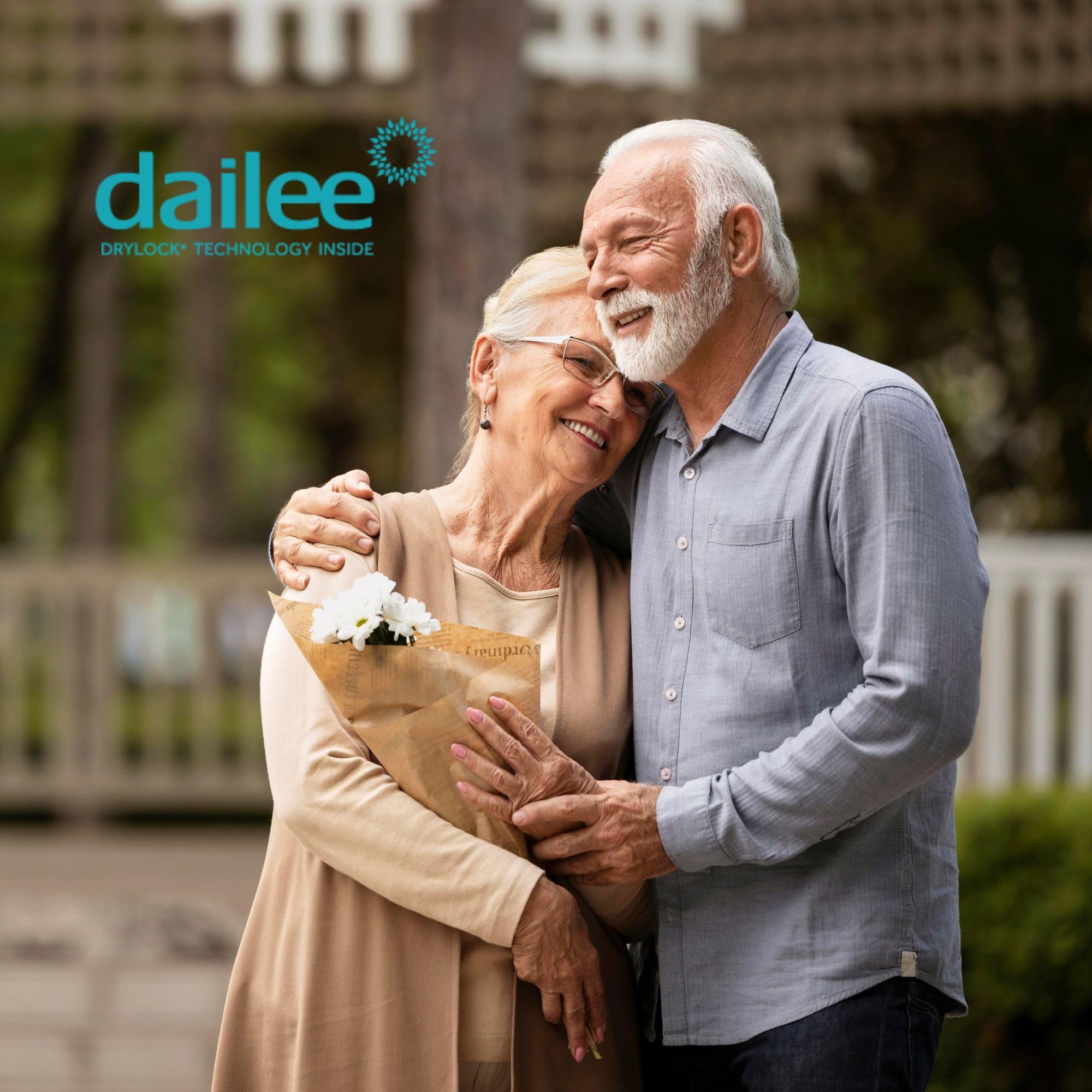 Dailee Comfort Maxi - 112 Pañales Adultos Protector Incontinencia - Compresas absorbentes para Ancianos, Hombre y Mujer 8,5 gotas - Comodos, Protectivos y Delicados
