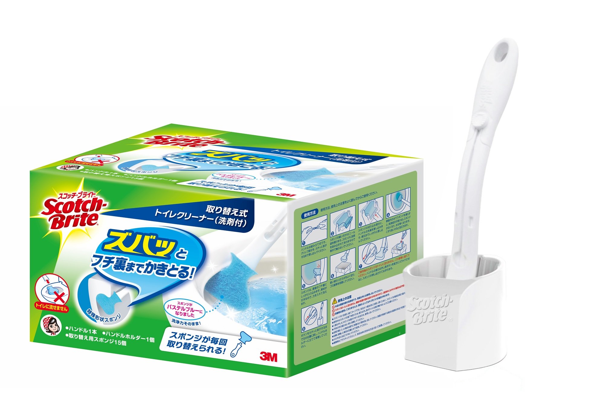 スコッチブライト トイレクリーナー リフィル18個 洗剤付 T-557-6RF 3P A 9n2op2j 楽天市場】【新品】 スコッチブライト トイレクリーナー リフィル18個